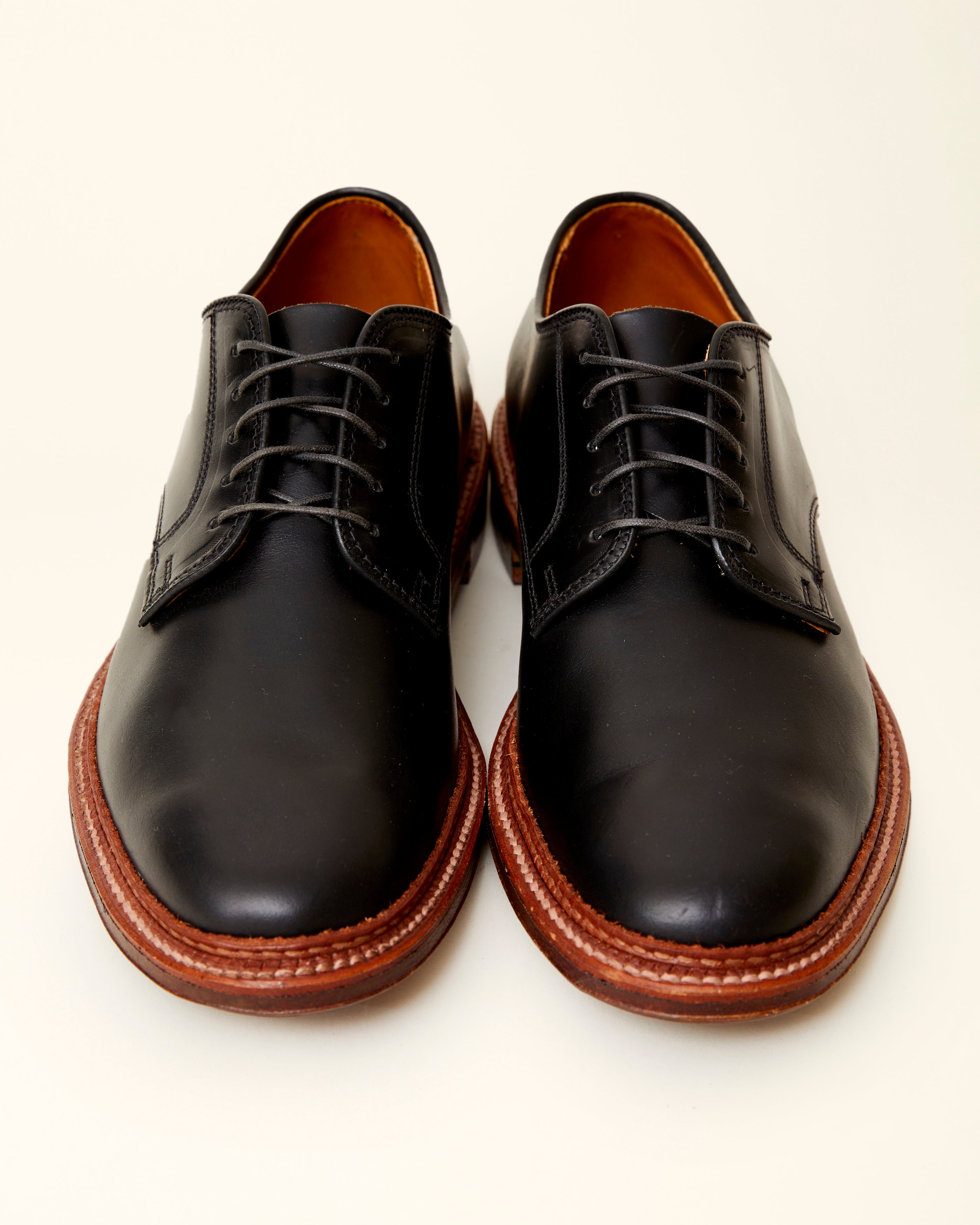 "Gentry" Unlined Plain Toe Dover in Black Chromexcel, Barrie Last