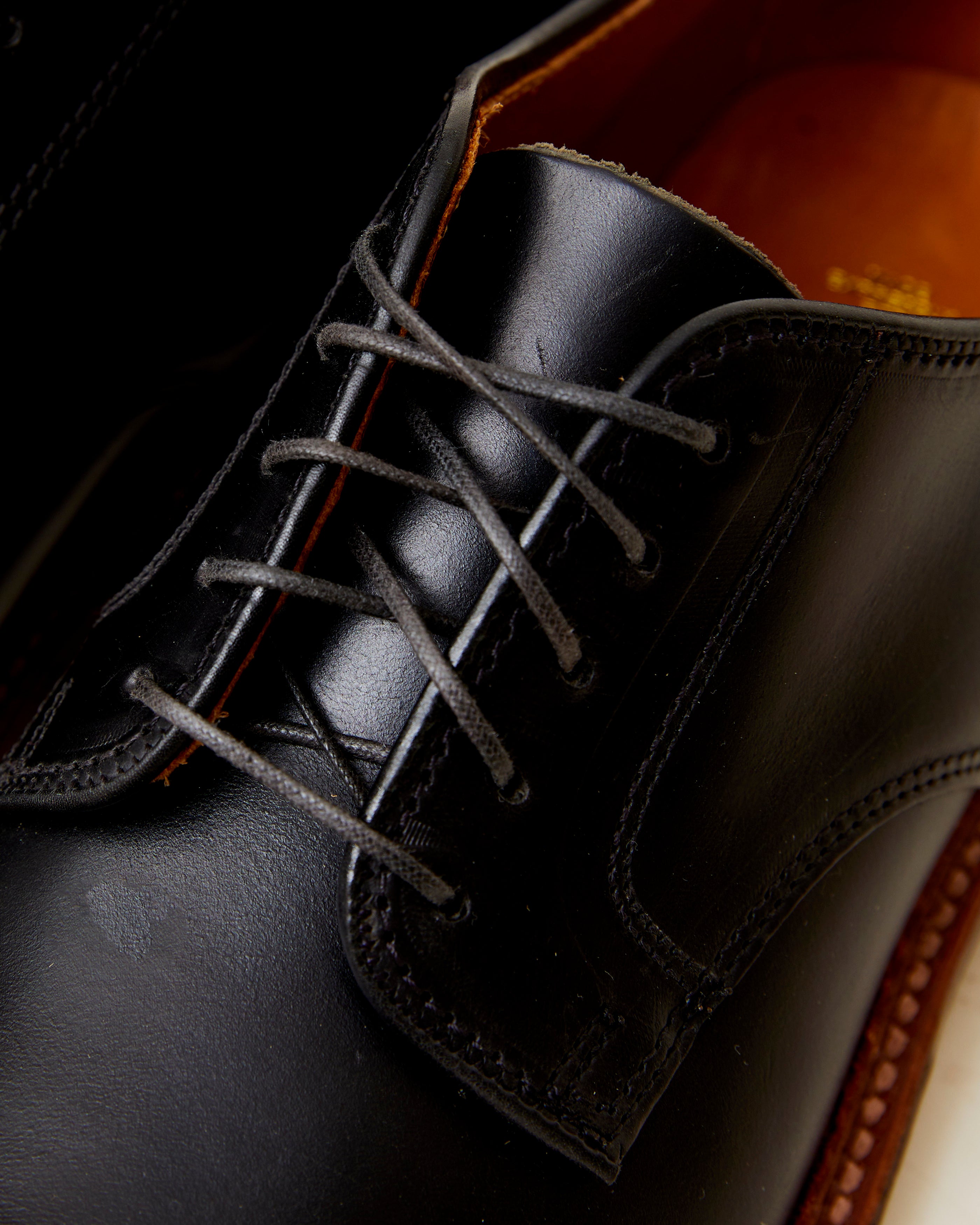 "Gentry" Unlined Plain Toe Dover in Black Chromexcel, Barrie Last