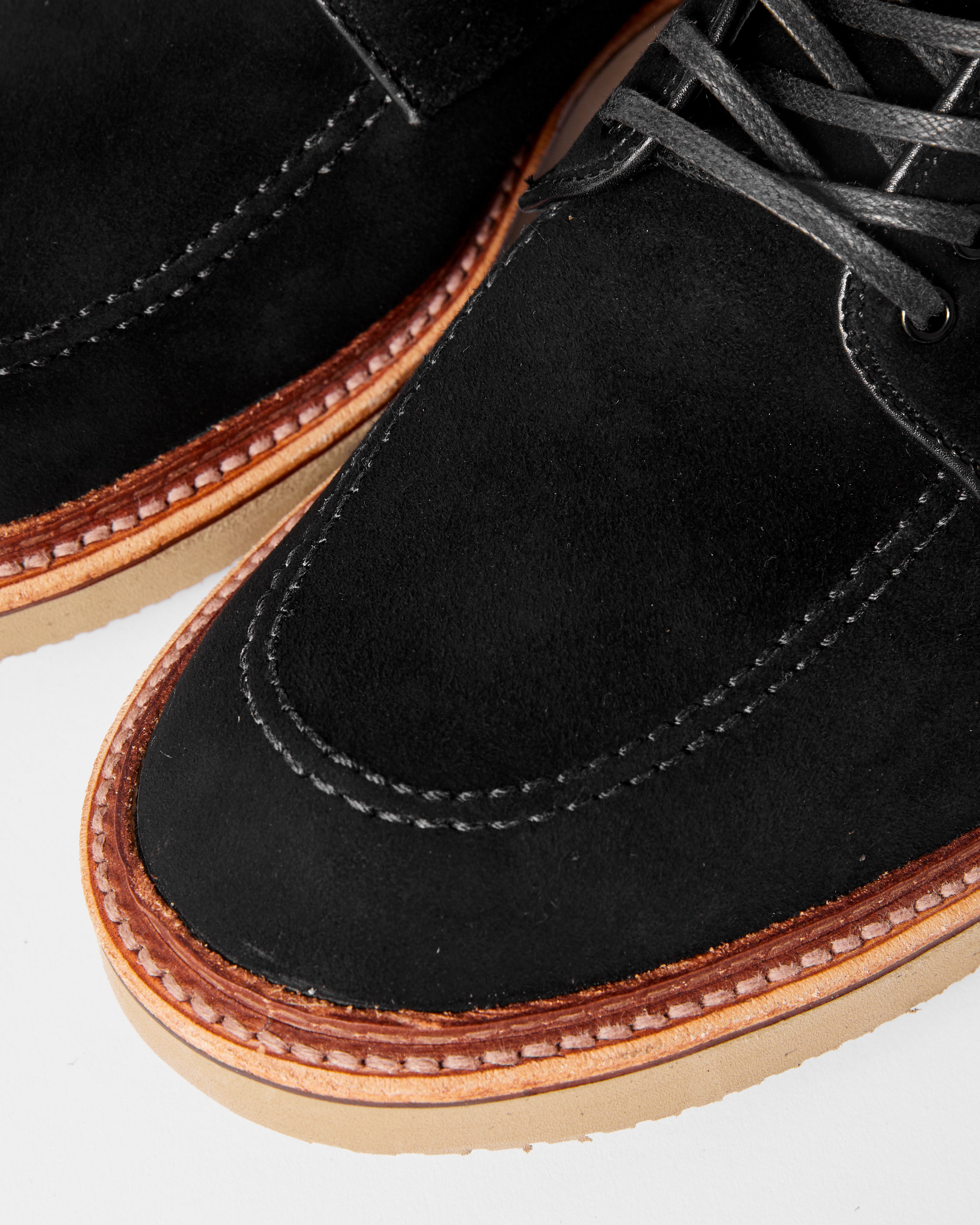 "Maples" Indy Boot in Black Suede, Trubalance Last