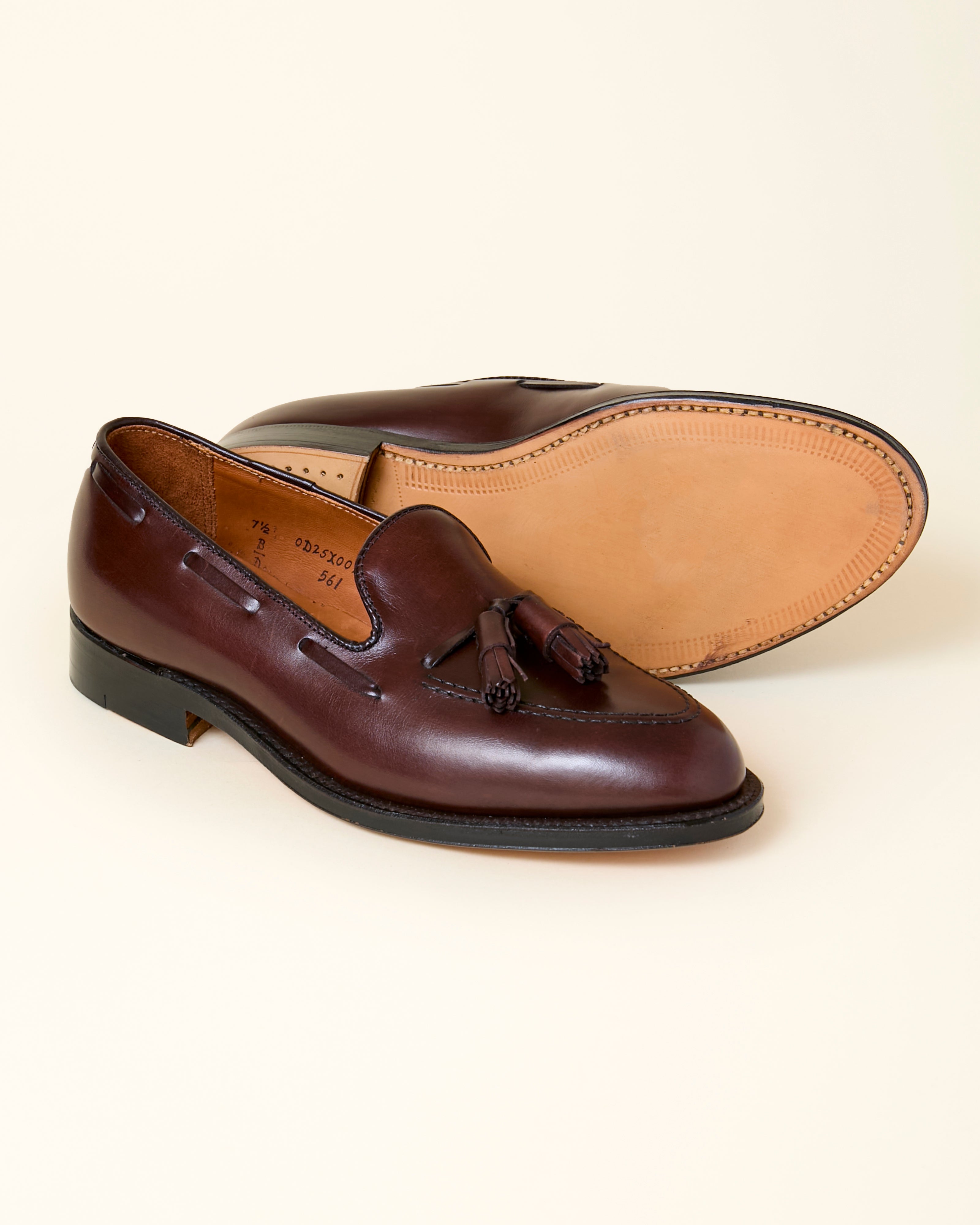 561 Tassel Loafer in Dark Brown Calfskin, Aberdeen Last