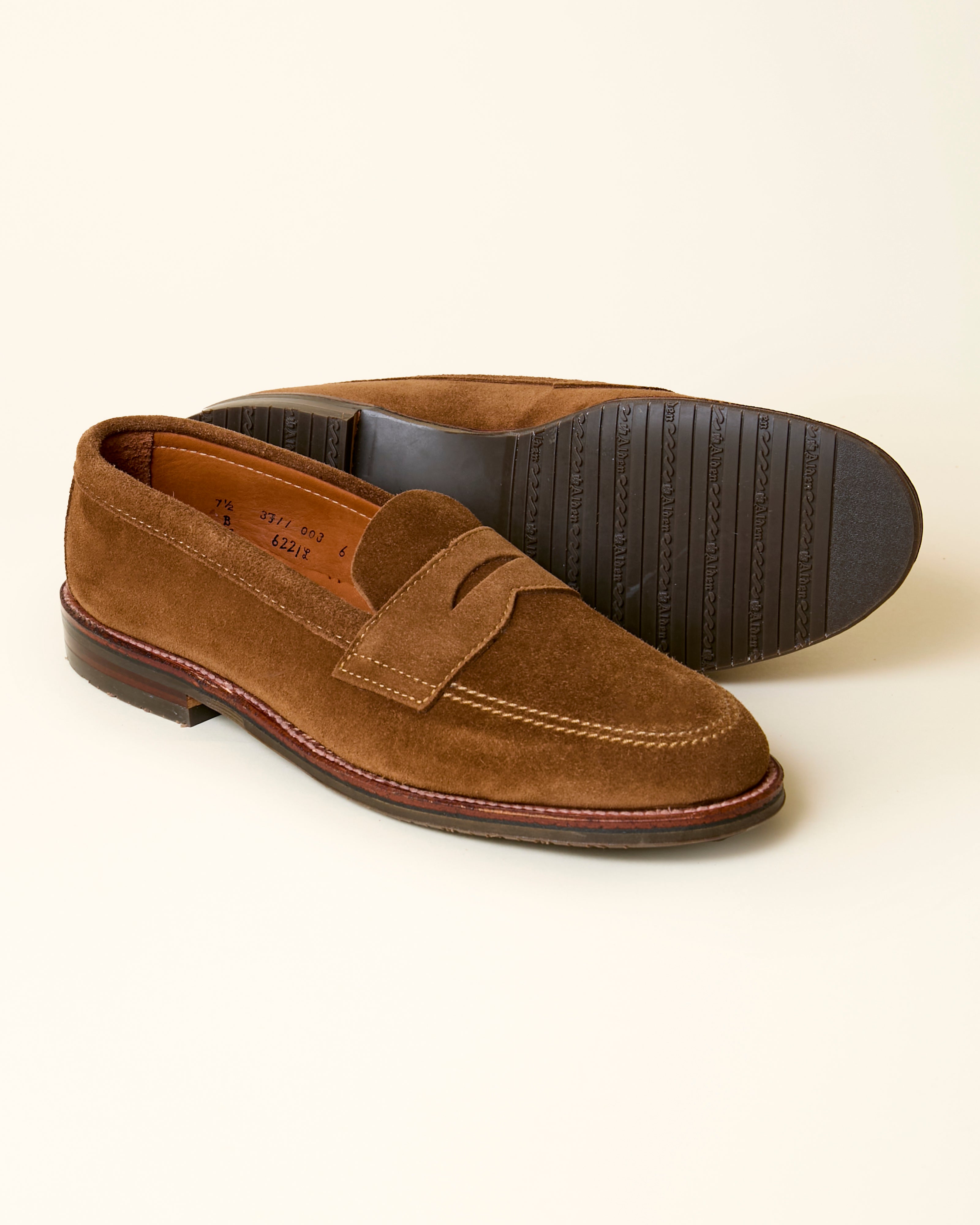 6221L Unlined Penny Loafer in Snuff Suede, Van Last