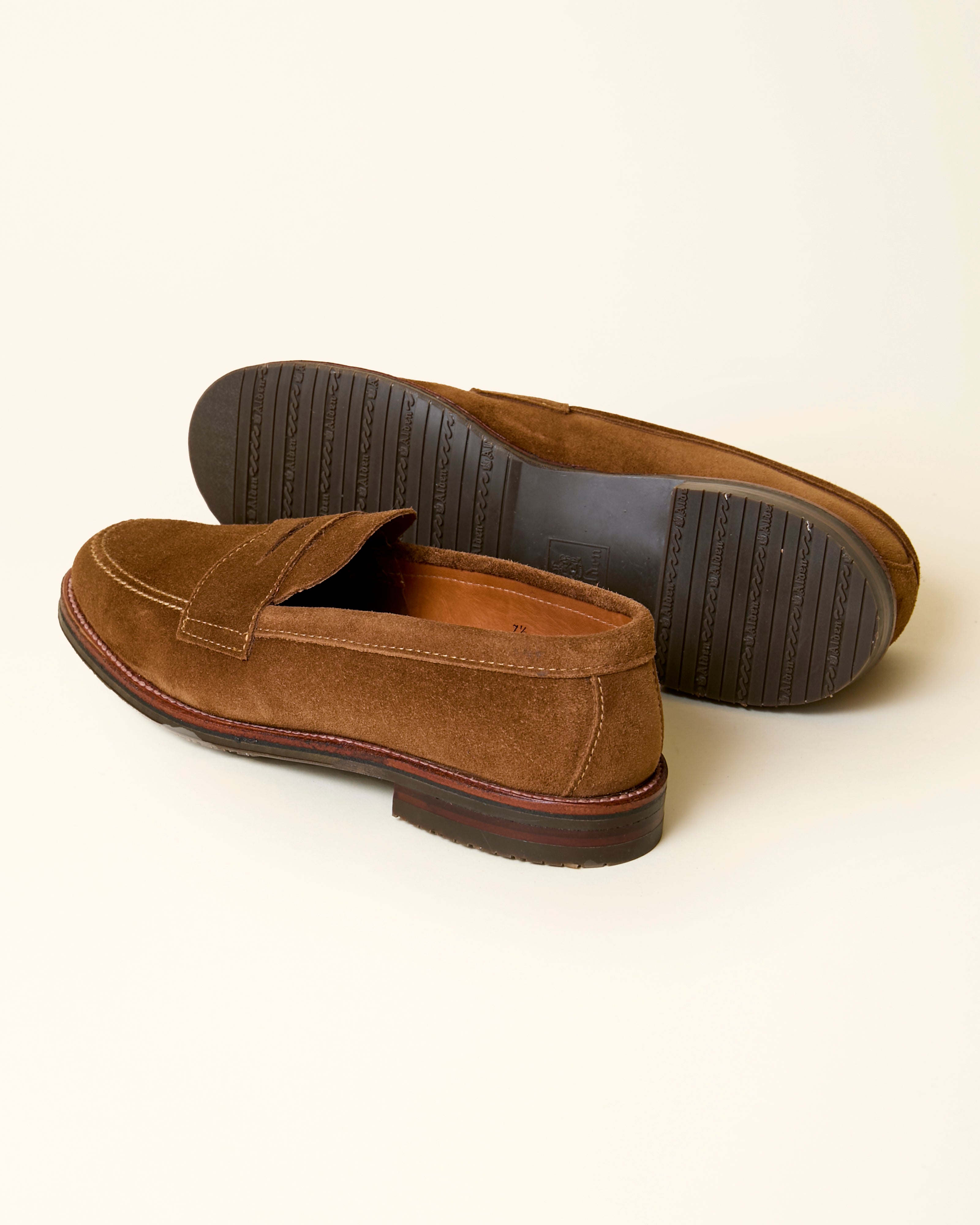 6221L Unlined Penny Loafer in Snuff Suede, Van Last