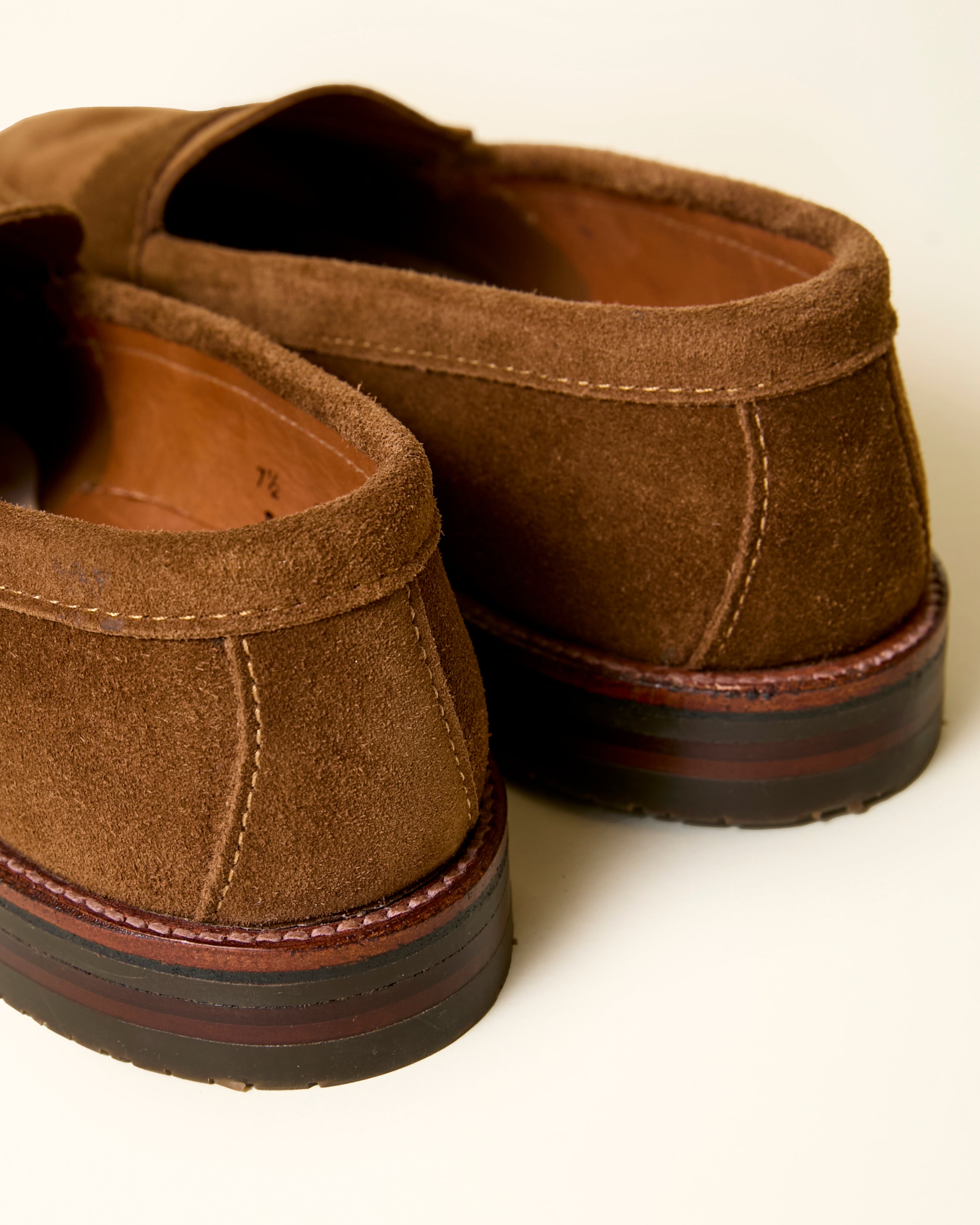 6221L Unlined Penny Loafer in Snuff Suede, Van Last