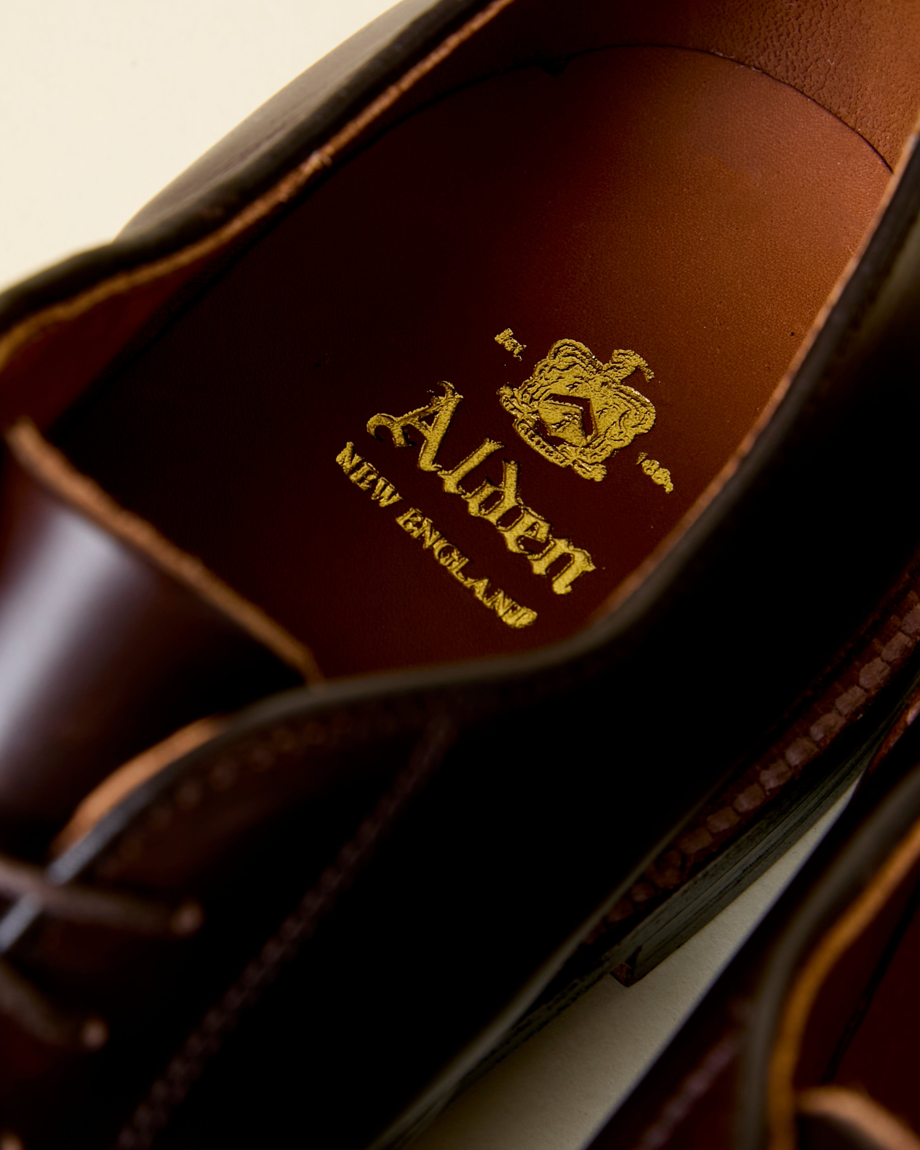29364F Unlined Plain Toe Derby in Brown Chromexcel, Barrie Last