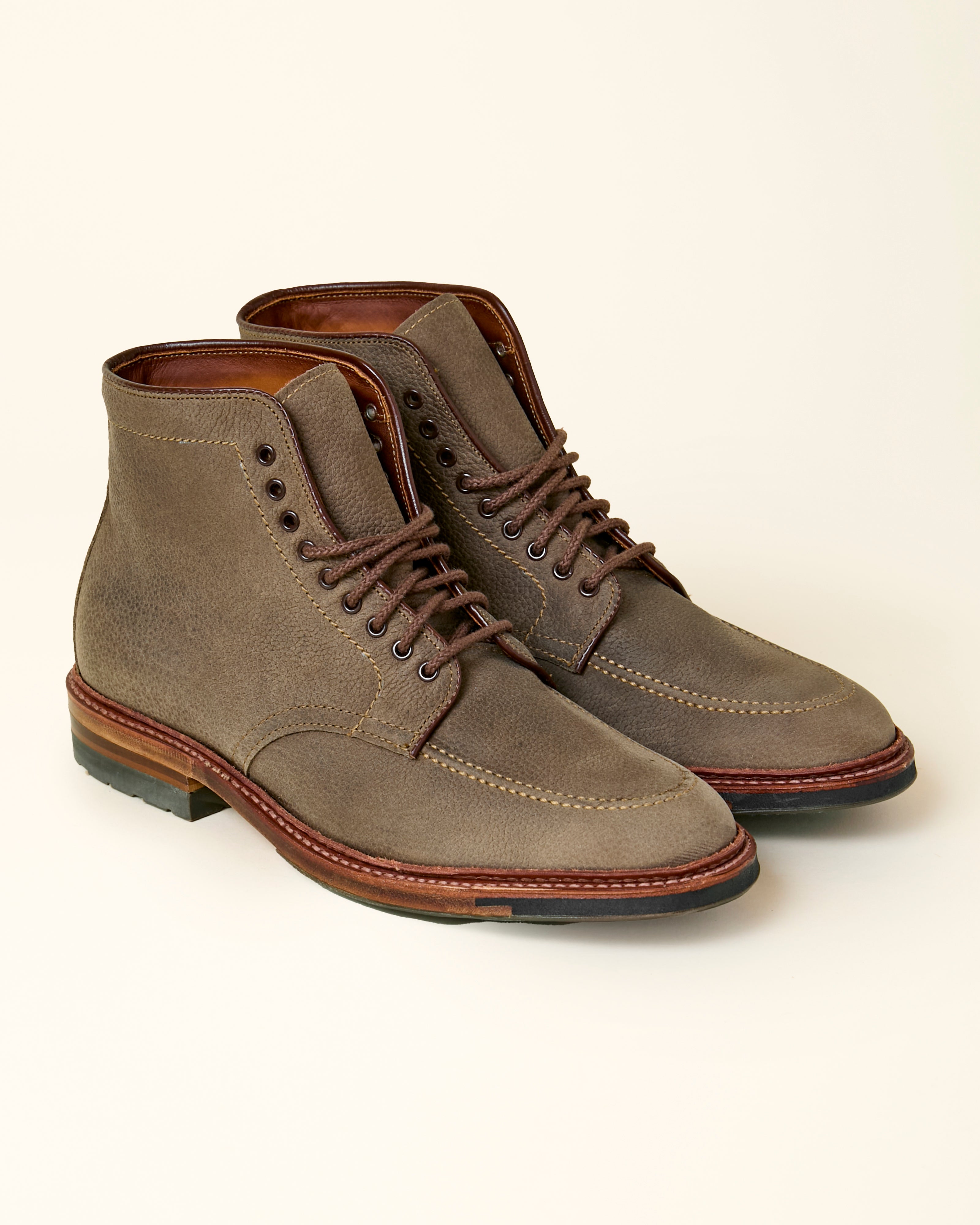 "Casey" U-Tip Boot in Clay Nubuck Grain, Barrie Last