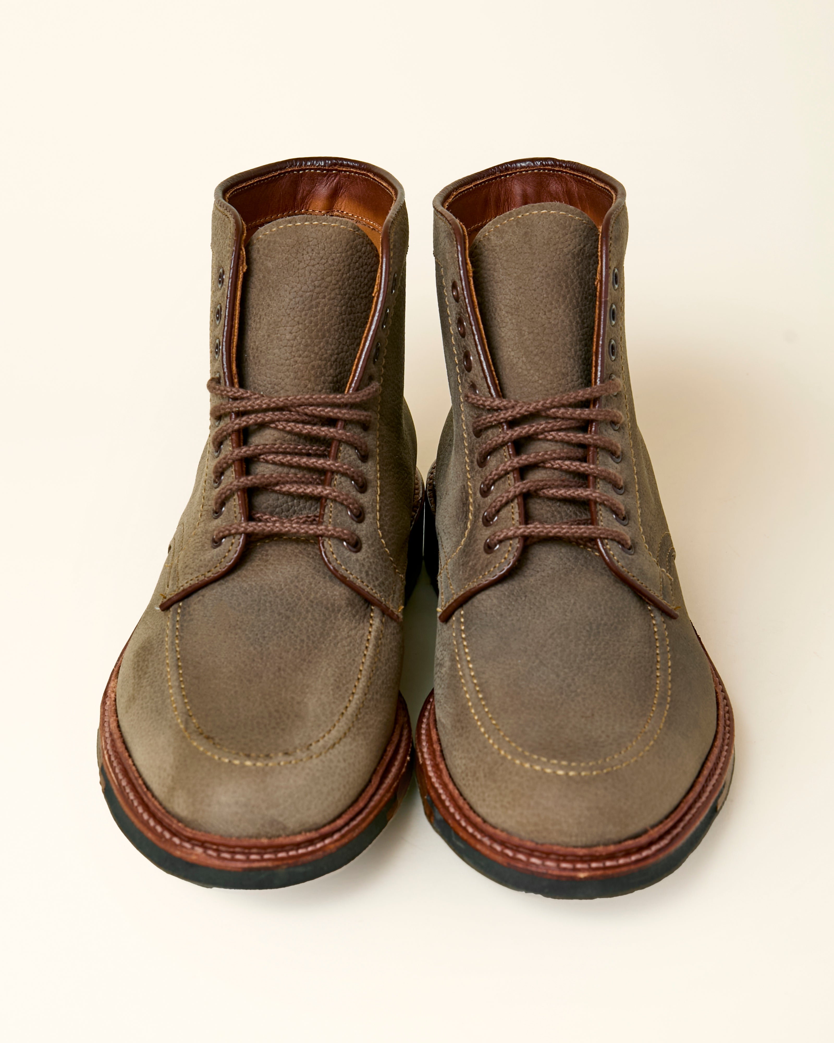 "Casey" U-Tip Boot in Clay Nubuck Grain, Barrie Last