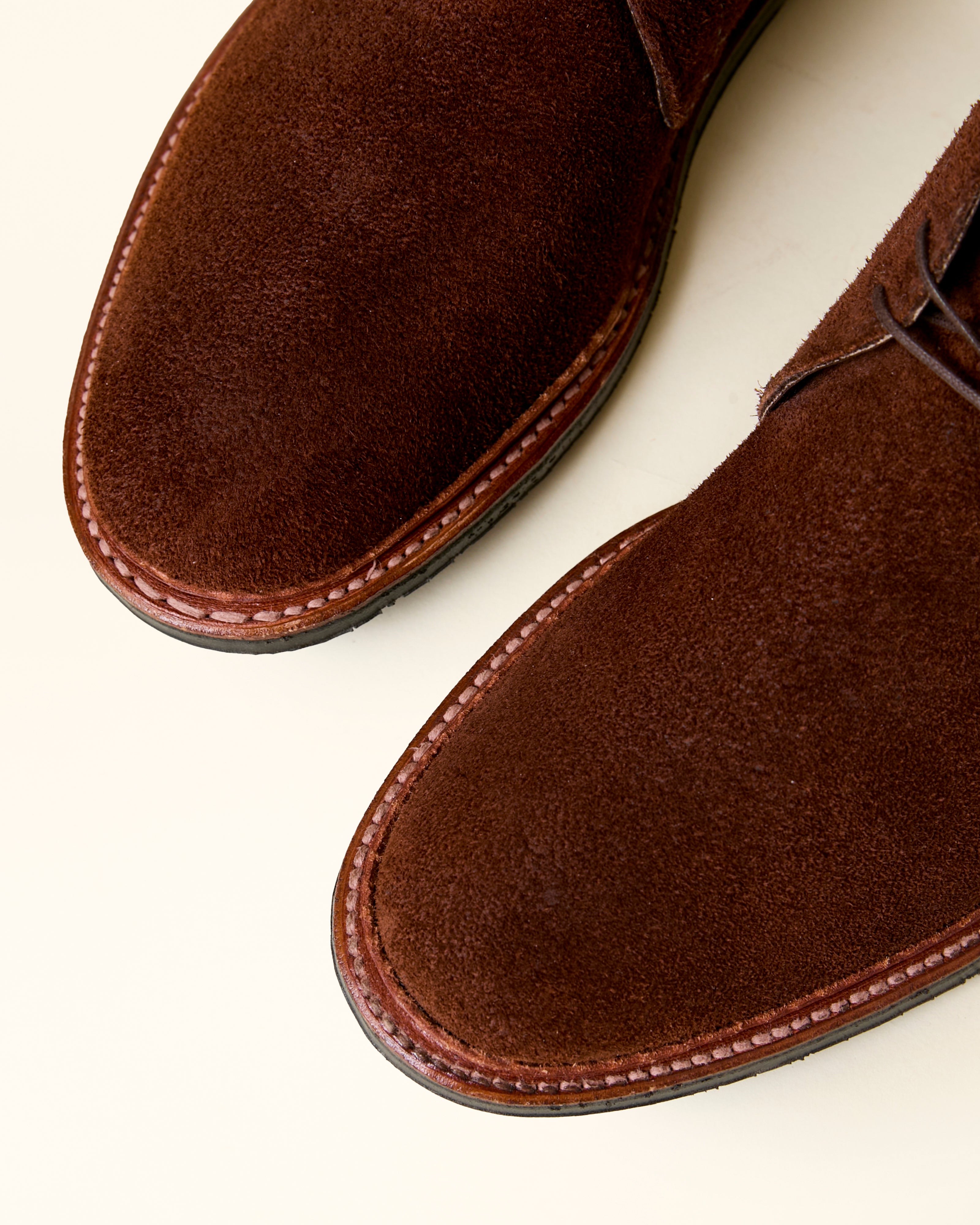 "Marrowstone" Unlined Chukka Boot in Tobacco Reverse Chamois, Leydon Last