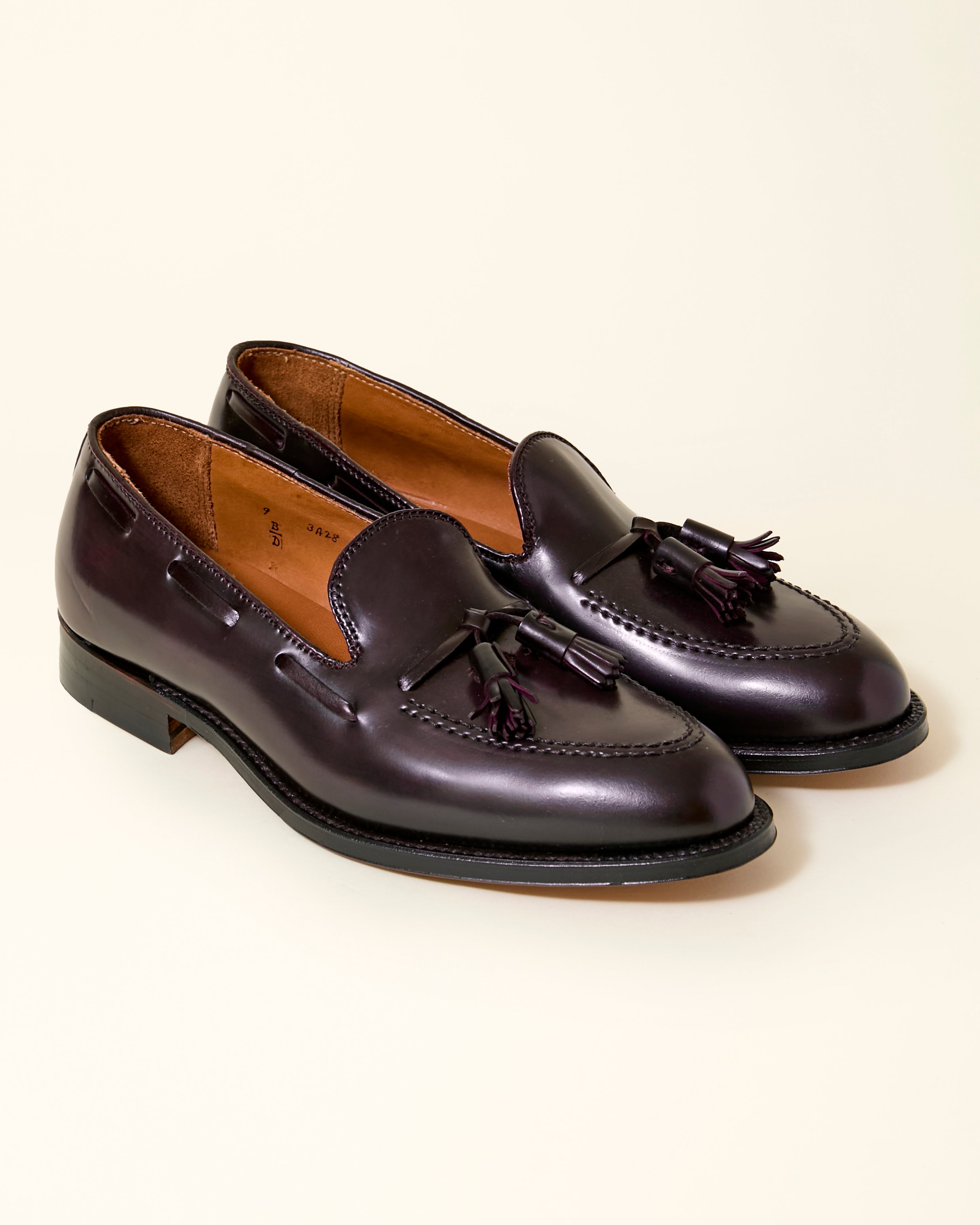 563 Tassel Loafer in Color 8 Shell Cordovan, Aberdeen Last