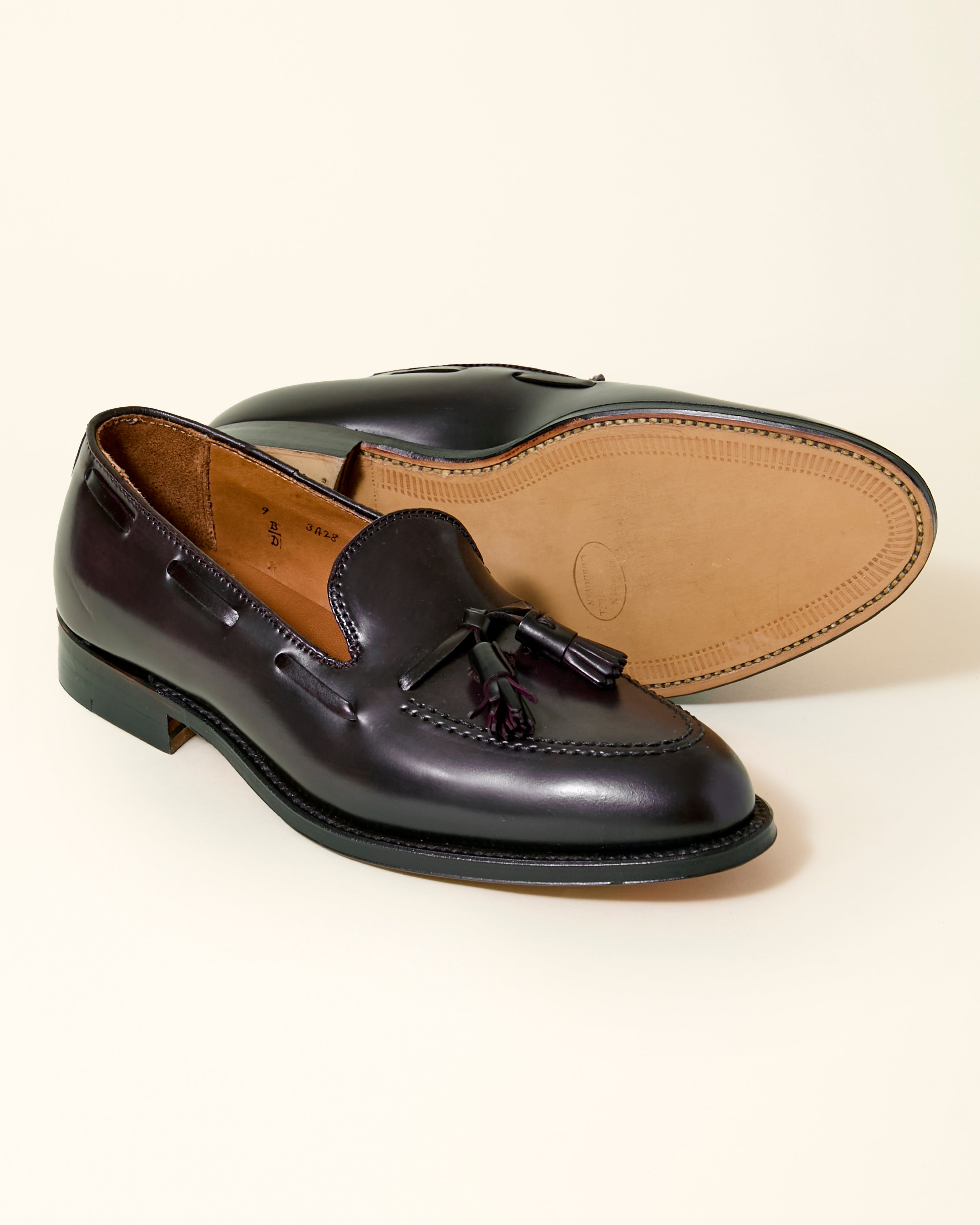 563 Tassel Loafer in Color 8 Shell Cordovan, Aberdeen Last