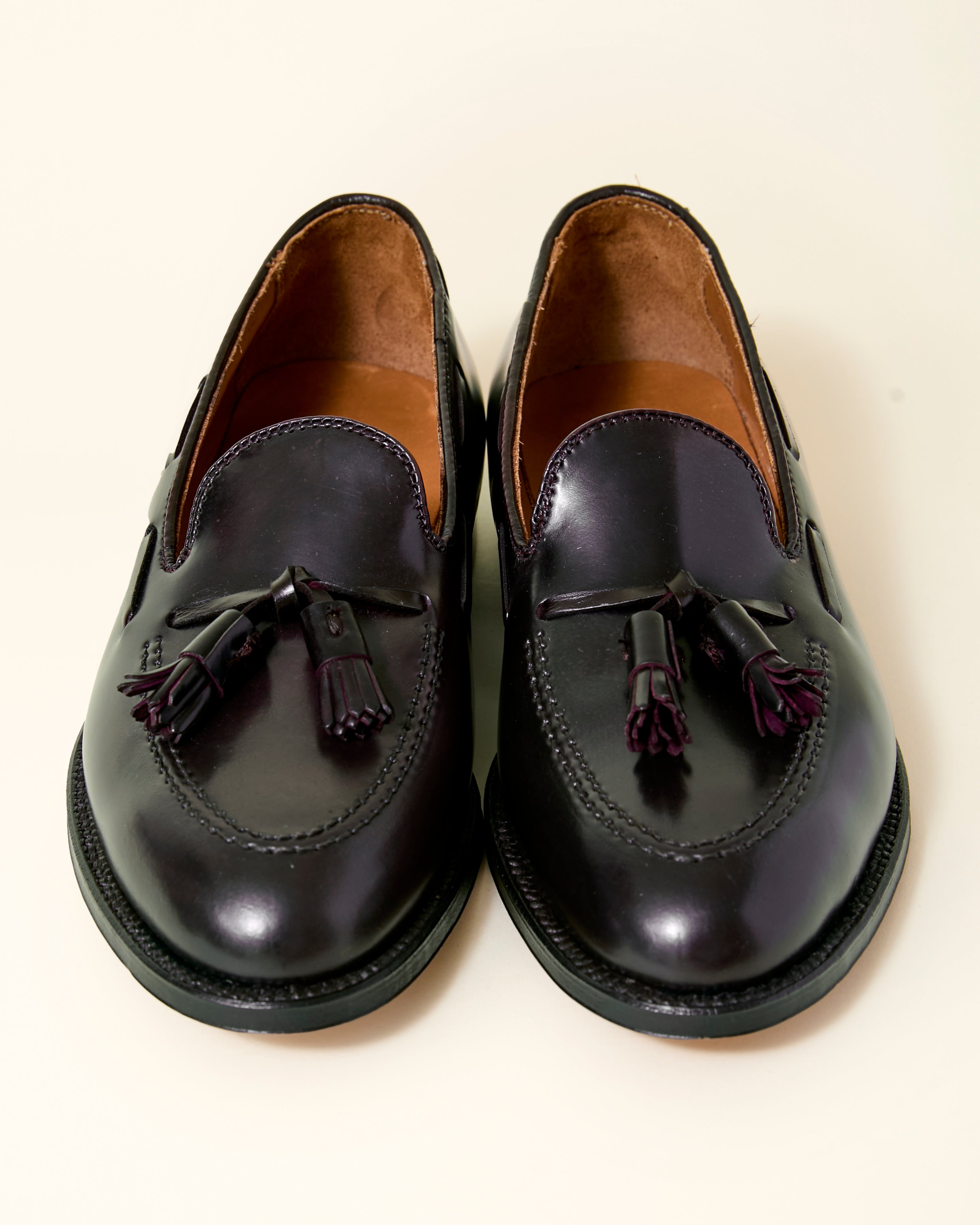563 Tassel Loafer in Color 8 Shell Cordovan, Aberdeen Last