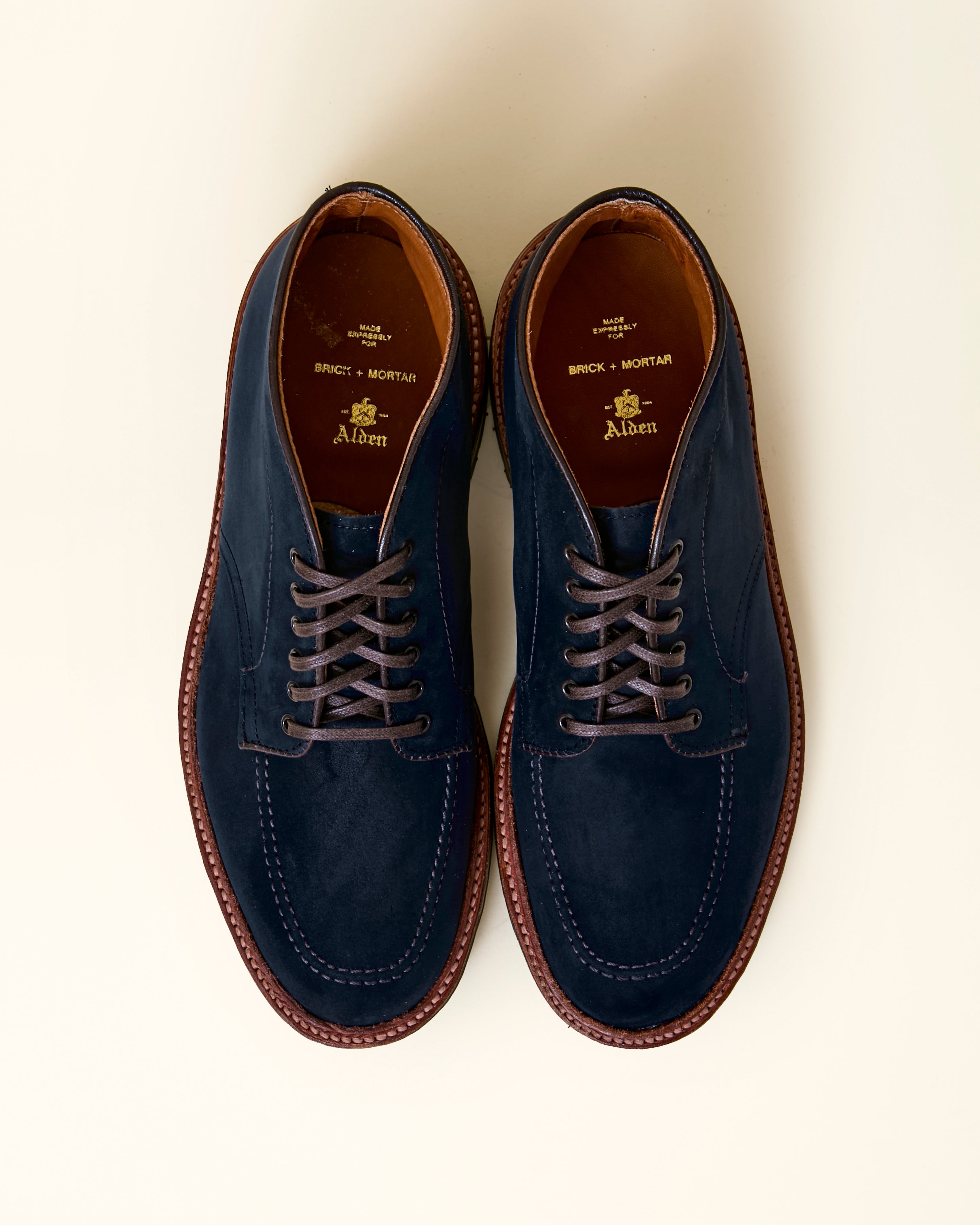 "Madrona" Indy Chukka Boot in Navy Nubuck, Trubalance Last