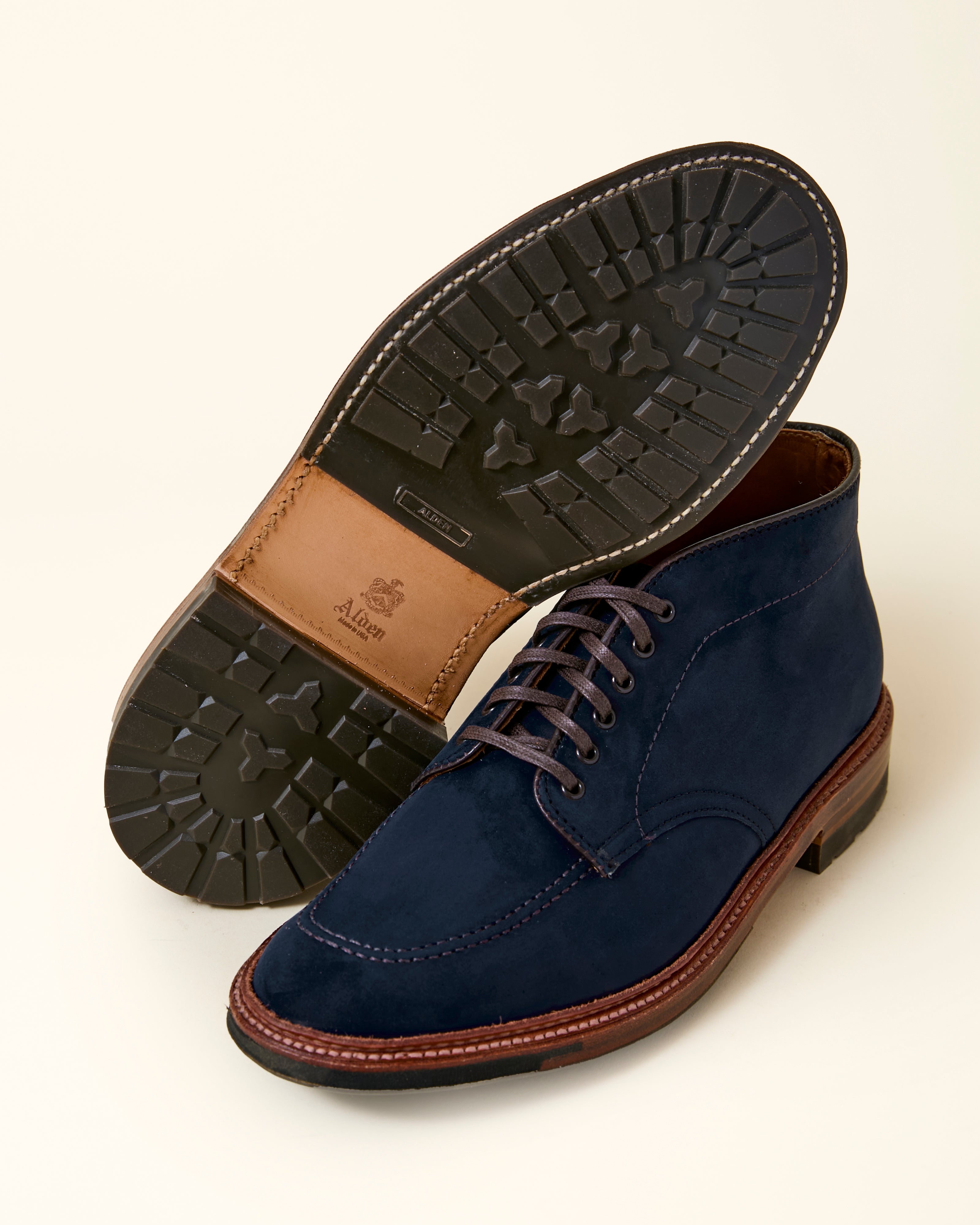 "Madrona" Indy Chukka Boot in Navy Nubuck, Trubalance Last