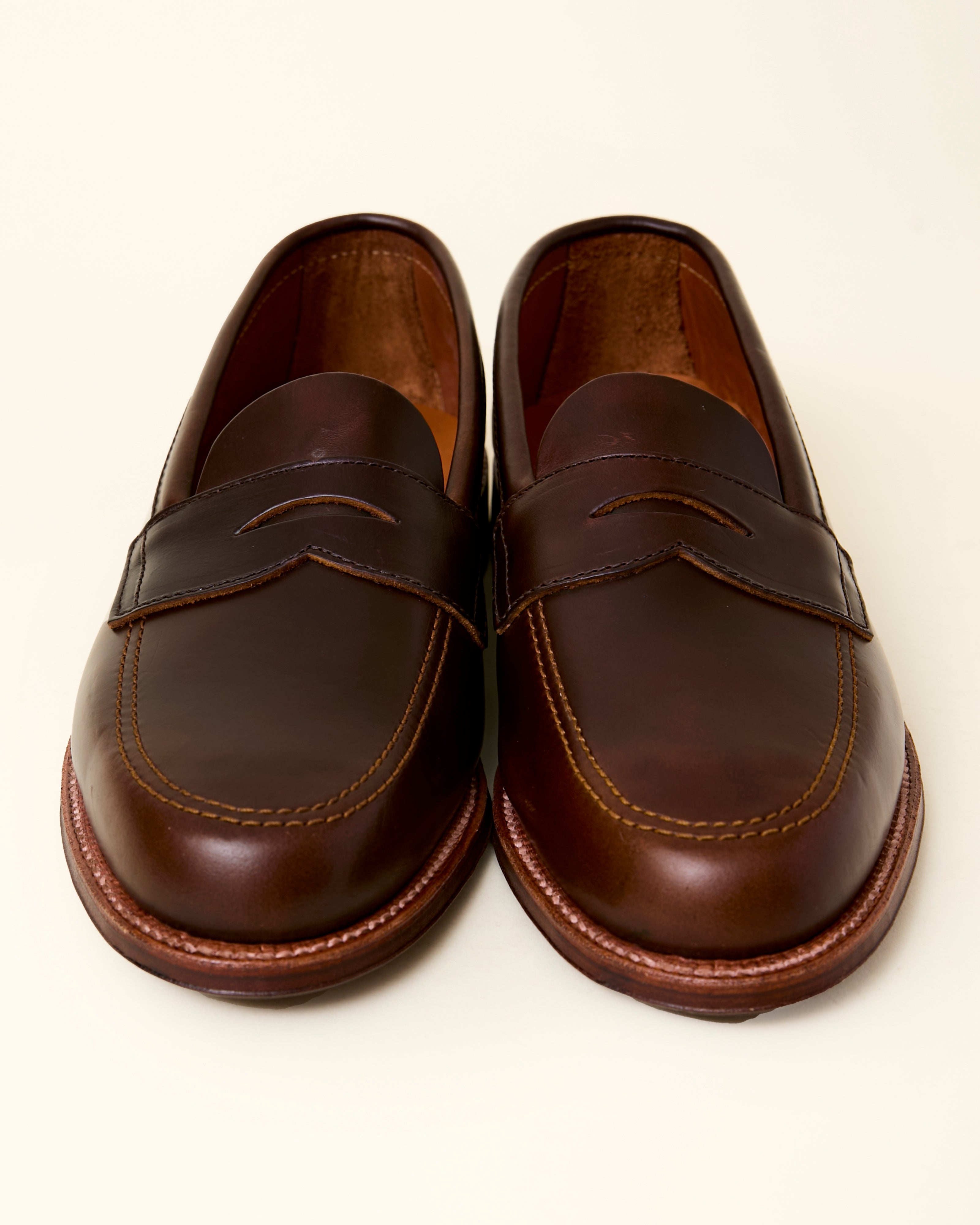 5741F Unlined Penny Loafer in Brown Chromexcel, Van Last