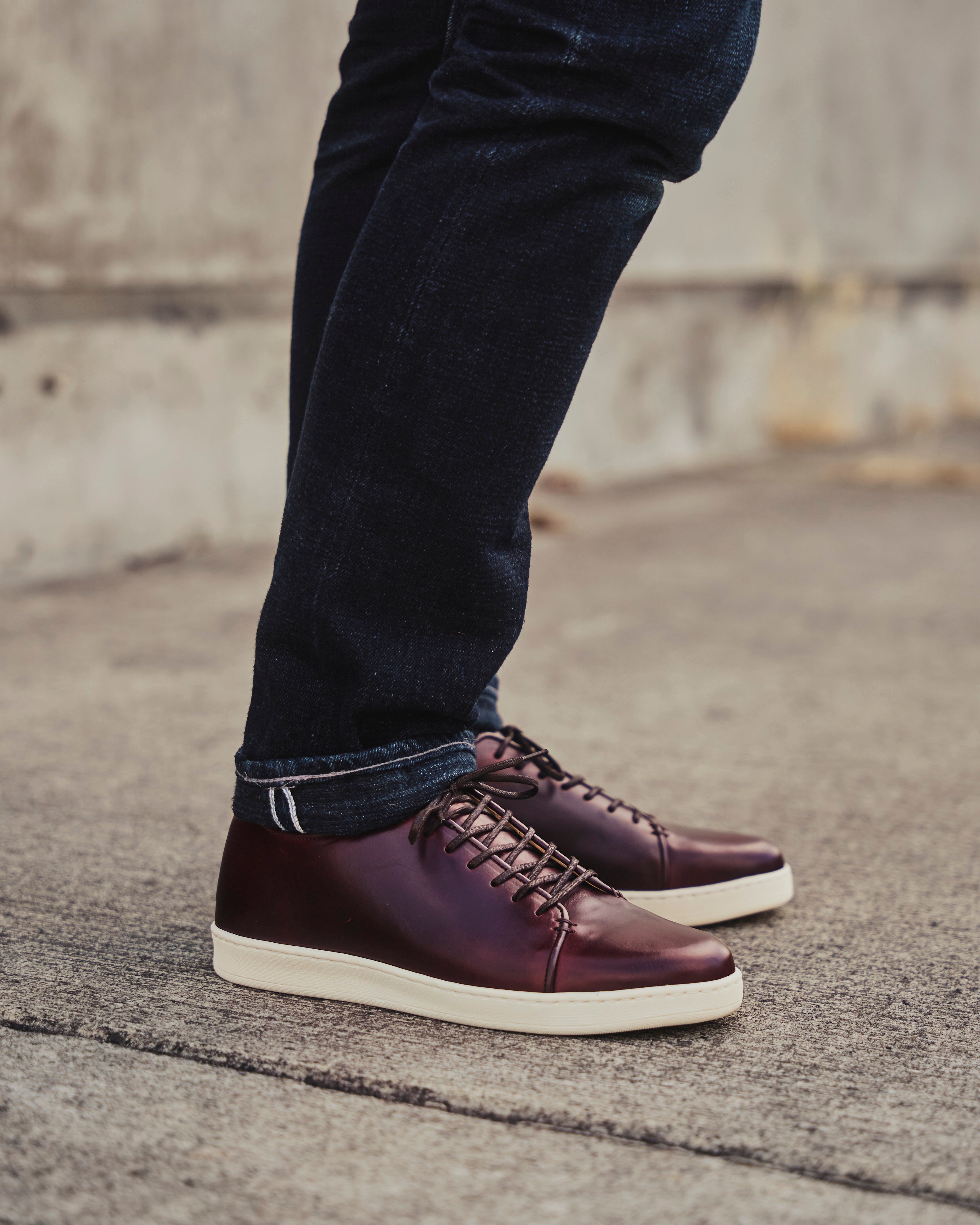 Harlestone Derby Sneaker - Color 8 Burgundy Chromexcel