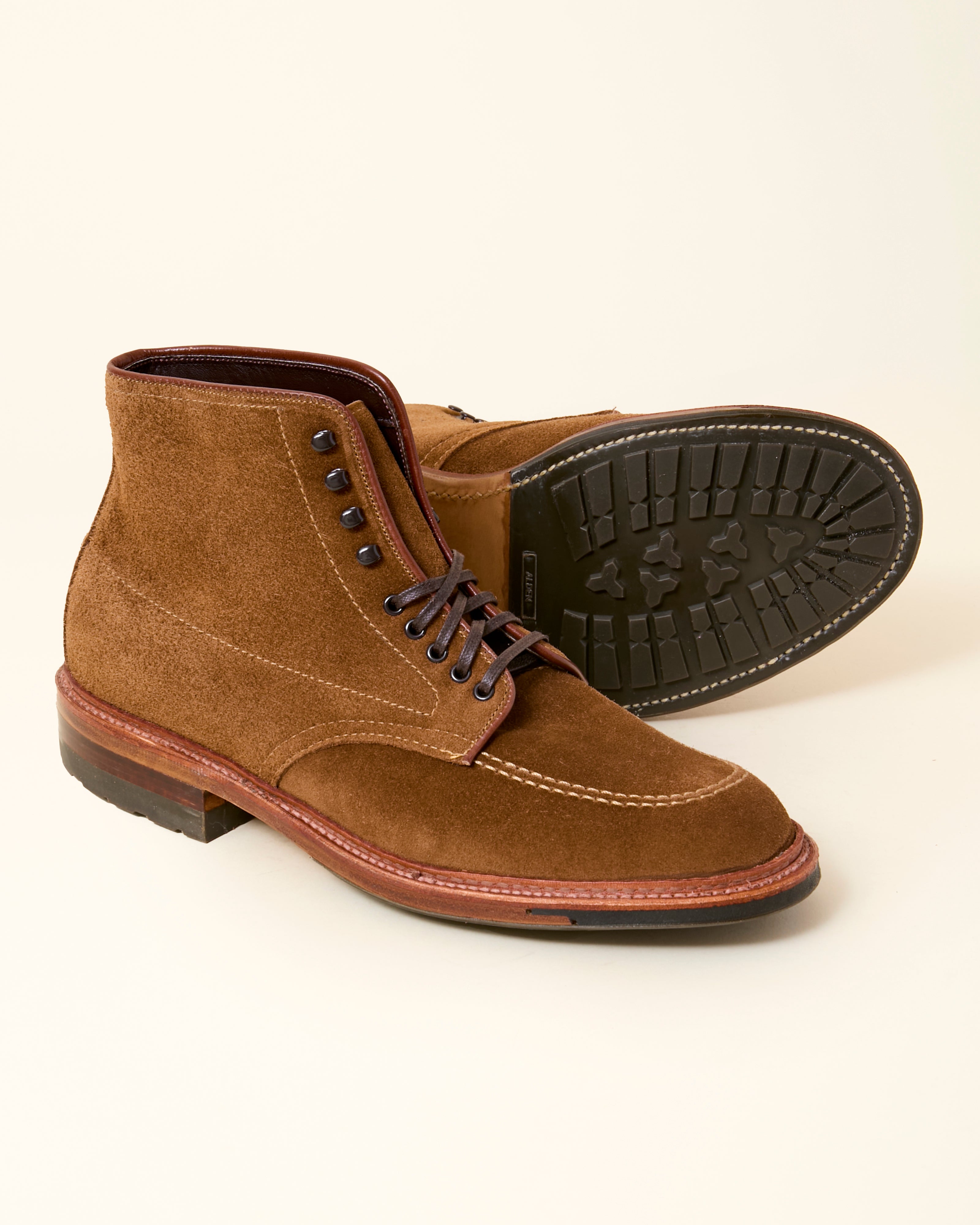 "Eastport" Indy Boot in Snuff Suede, Trubalance Last
