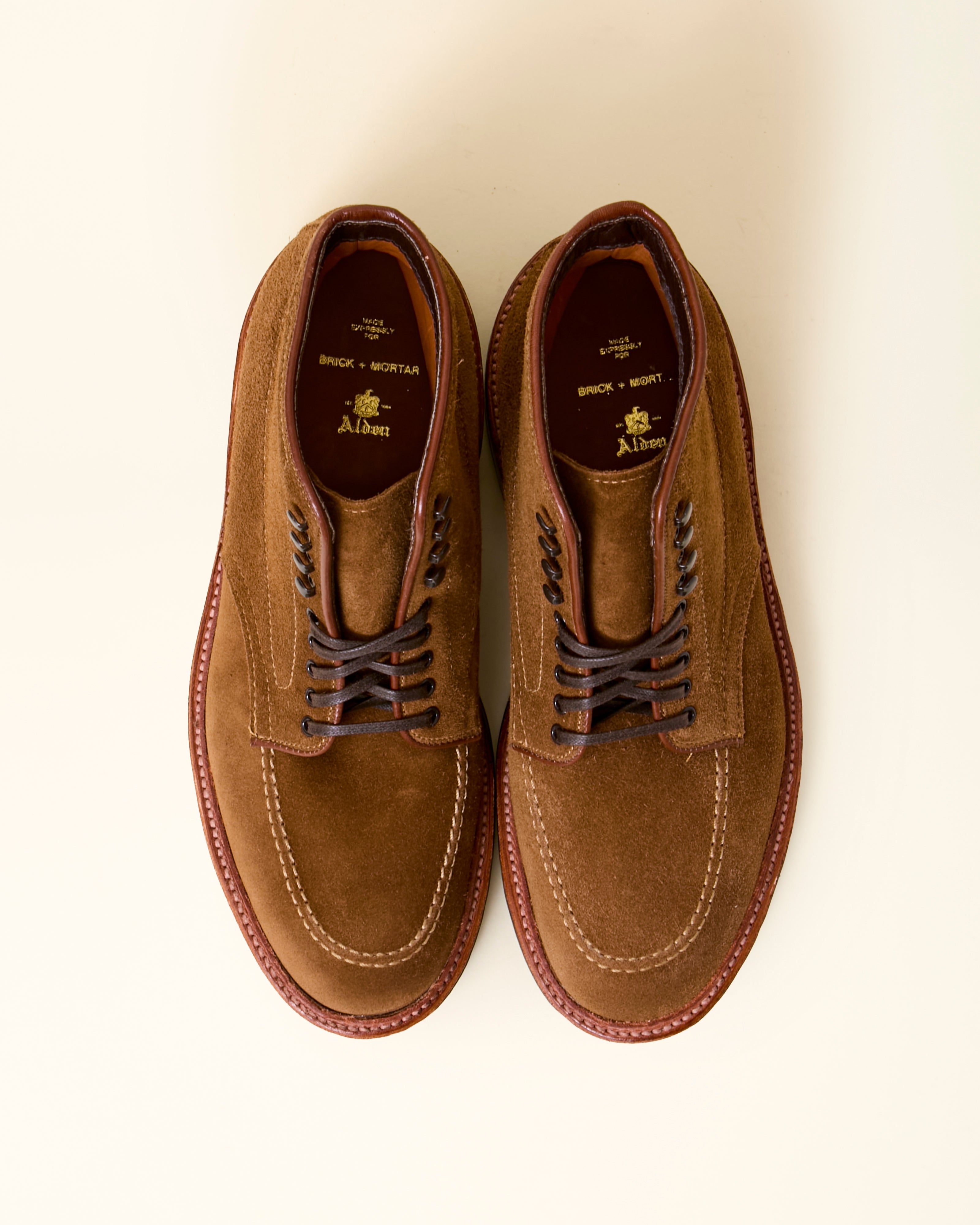 "Eastport" Indy Boot in Snuff Suede, Trubalance Last