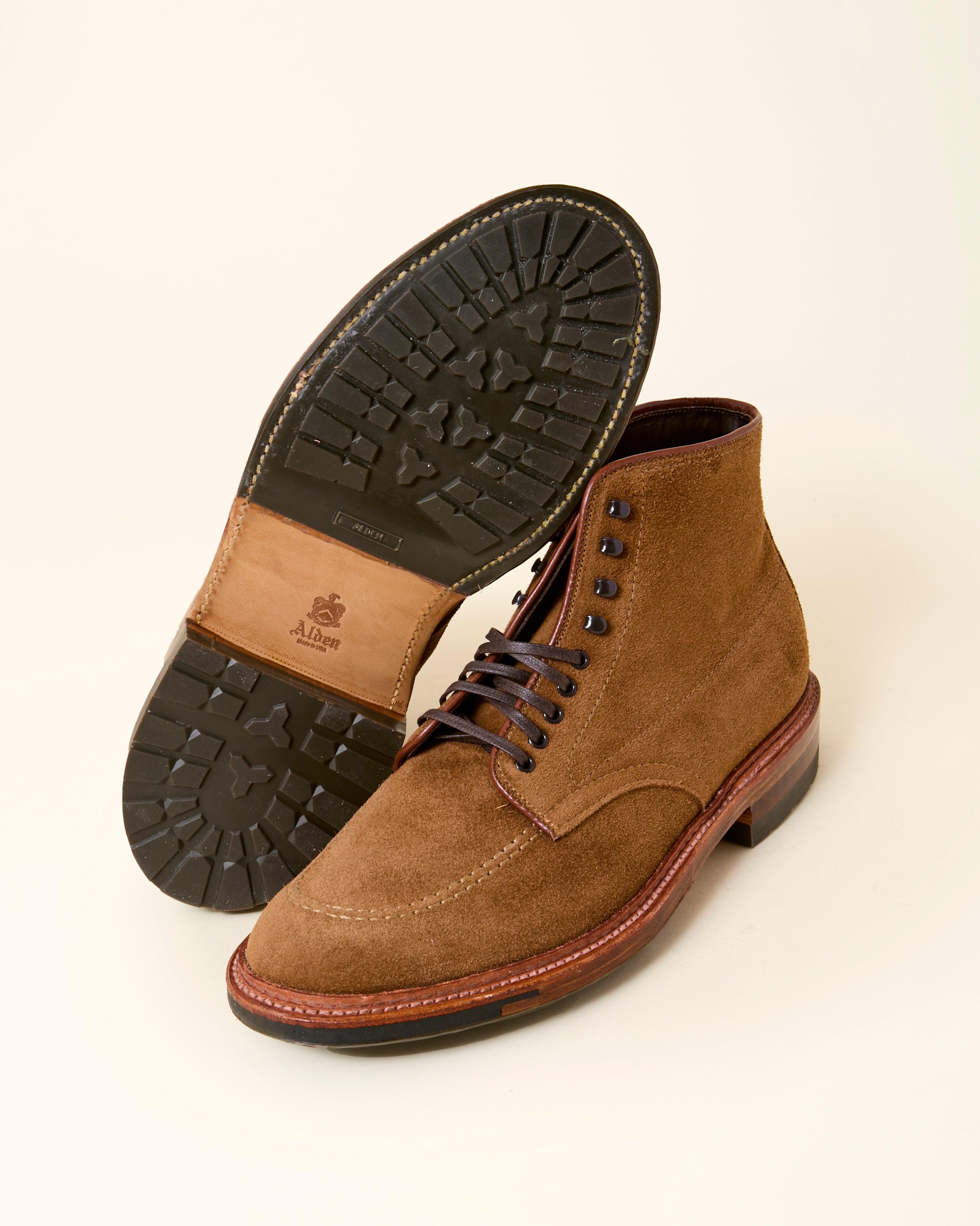 "Eastport" Indy Boot in Snuff Suede, Trubalance Last