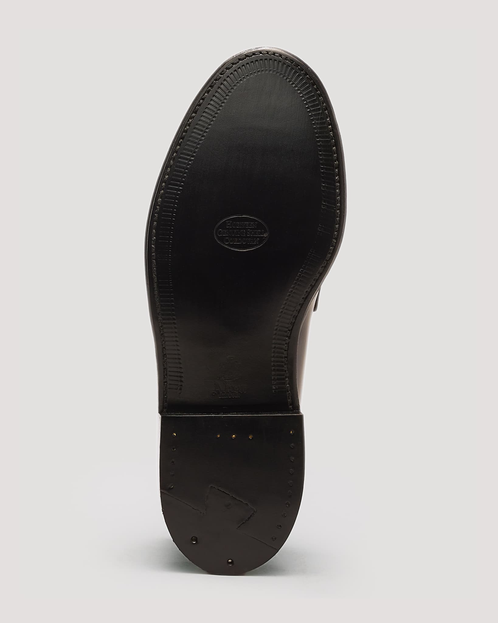987 Leisure Handsewn Loafer in Black Shell Cordovan, Van Last