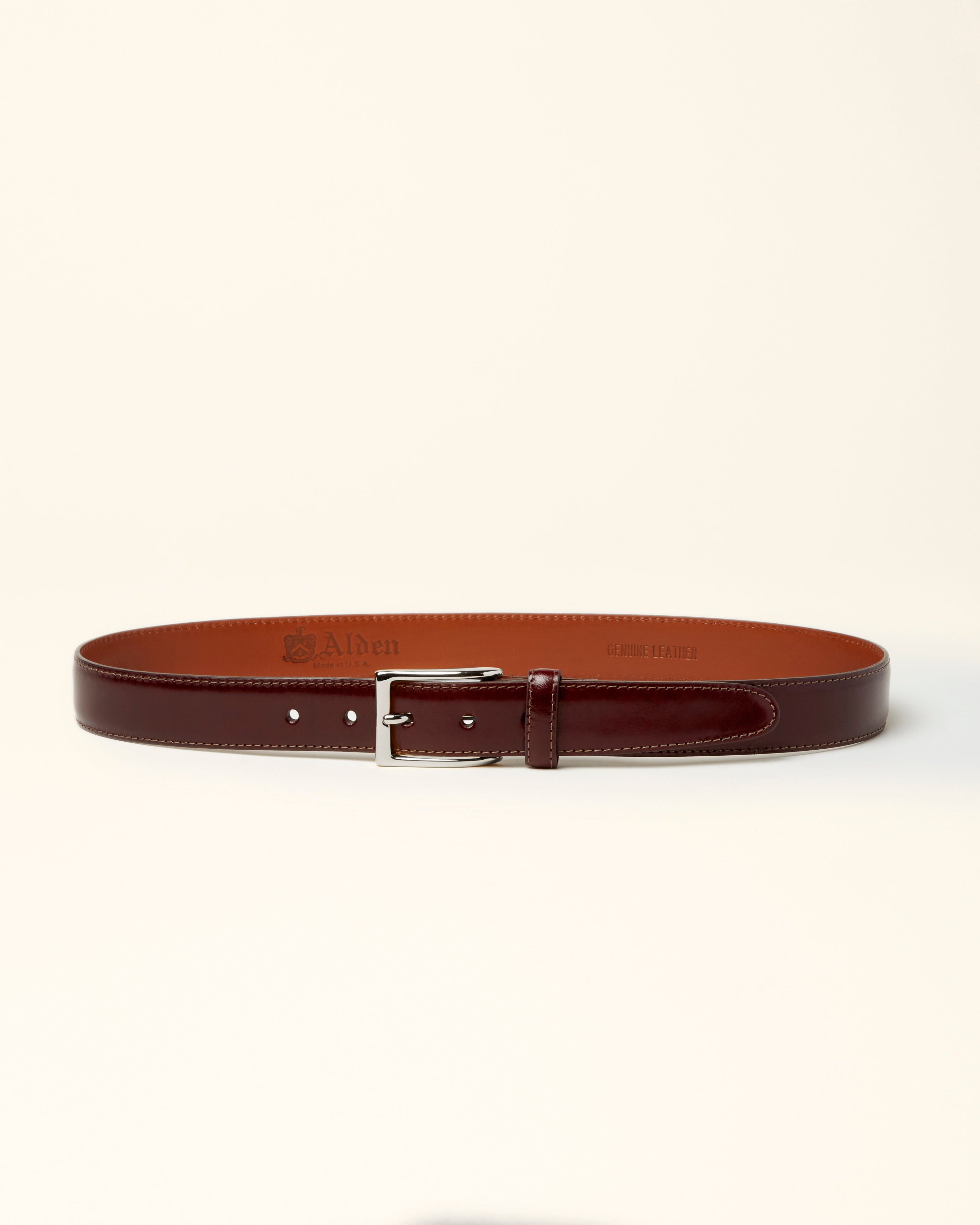 MB 0112 Burgundy Calfskin Belt 30mm