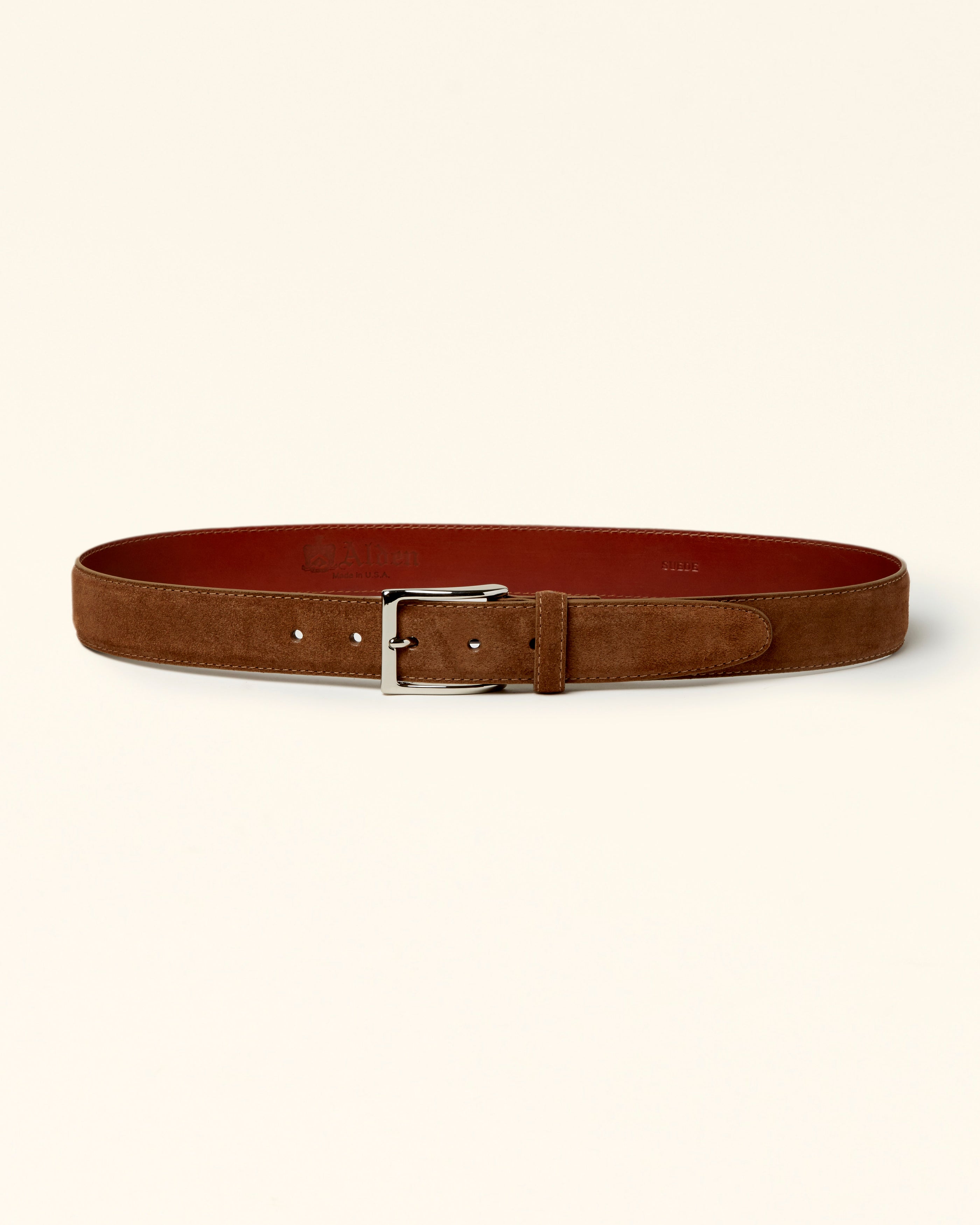 MB 5215 Dark Brown Suede Belt 35mm