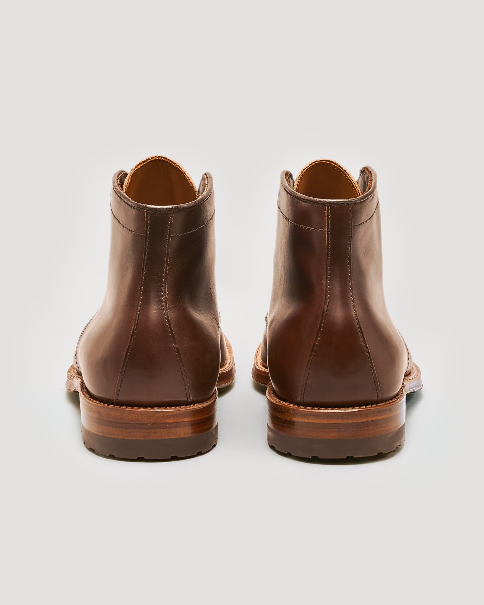 "Brigadier" Handsewn Norwegian Front Boot in Brown Chromexcel, Trubalance Last