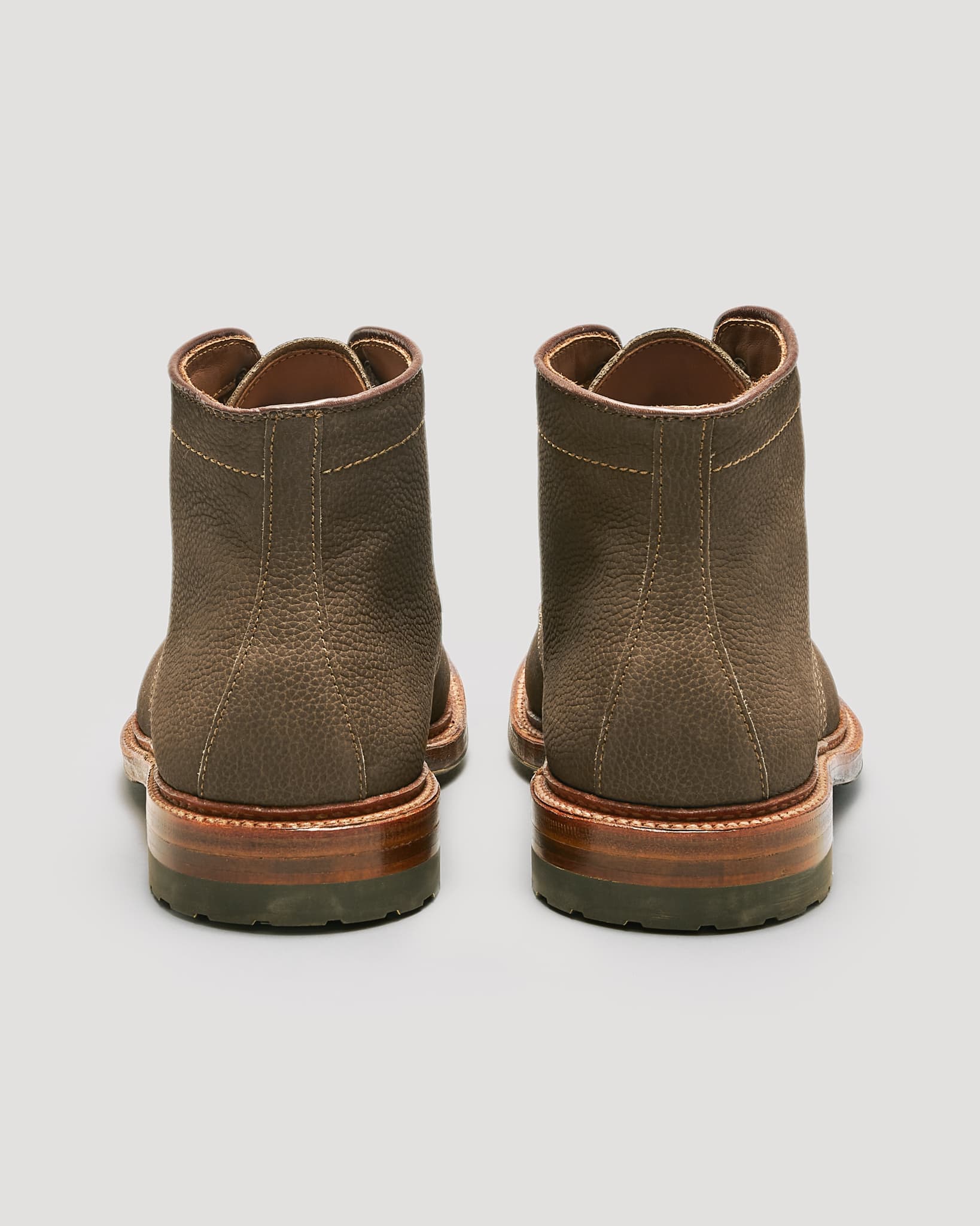 "Casey" U-Tip Boot in Clay Nubuck Grain, Barrie Last