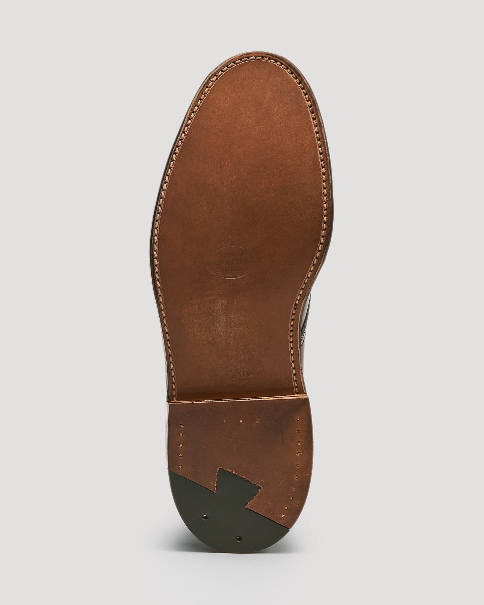 "Downtown" Straight Tip Boot in Black Shell Cordovan, Barrie Last