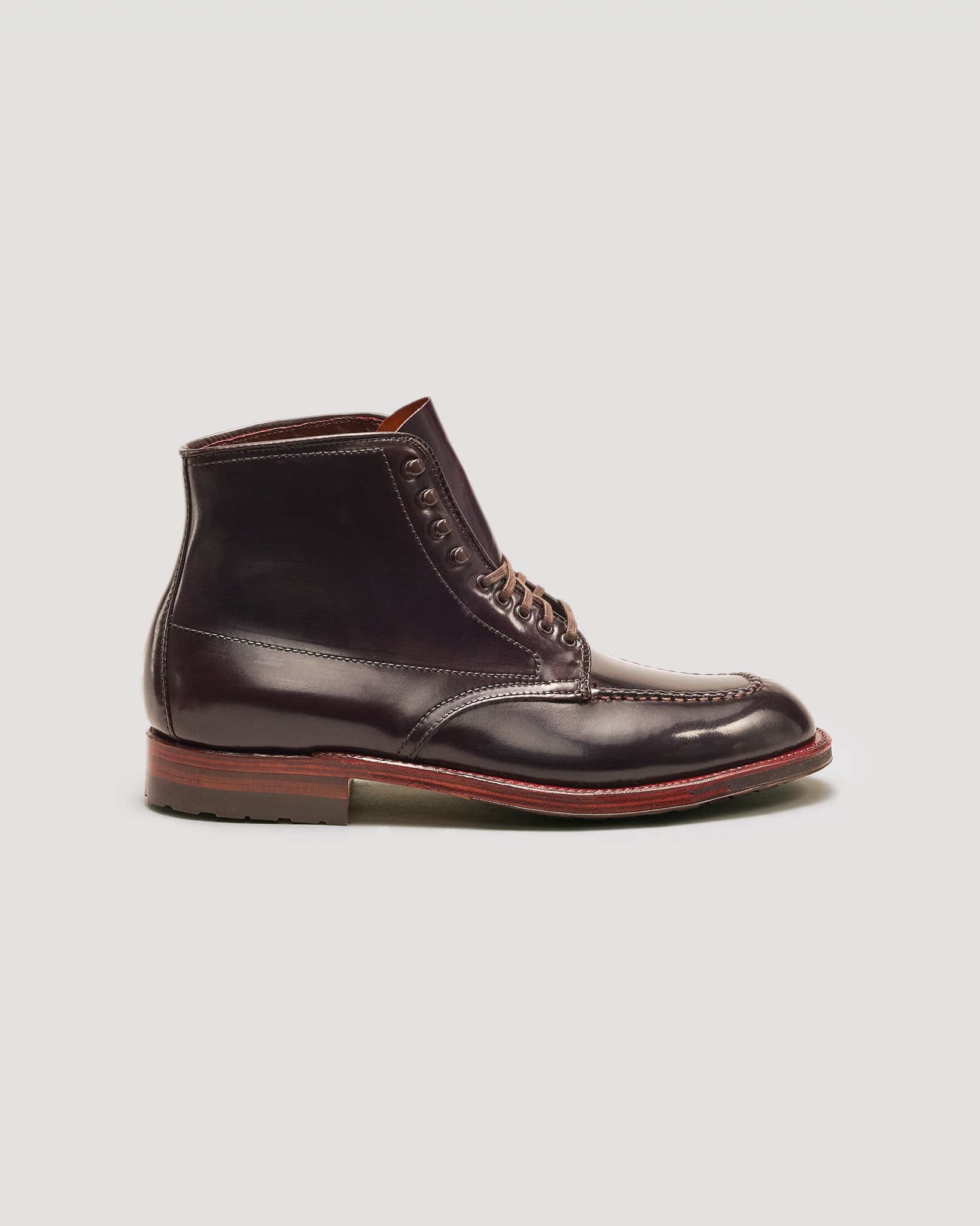 "Monarch" Handsewn Indy Boot in Color 8 Shell Cordovan, Trubalance Last