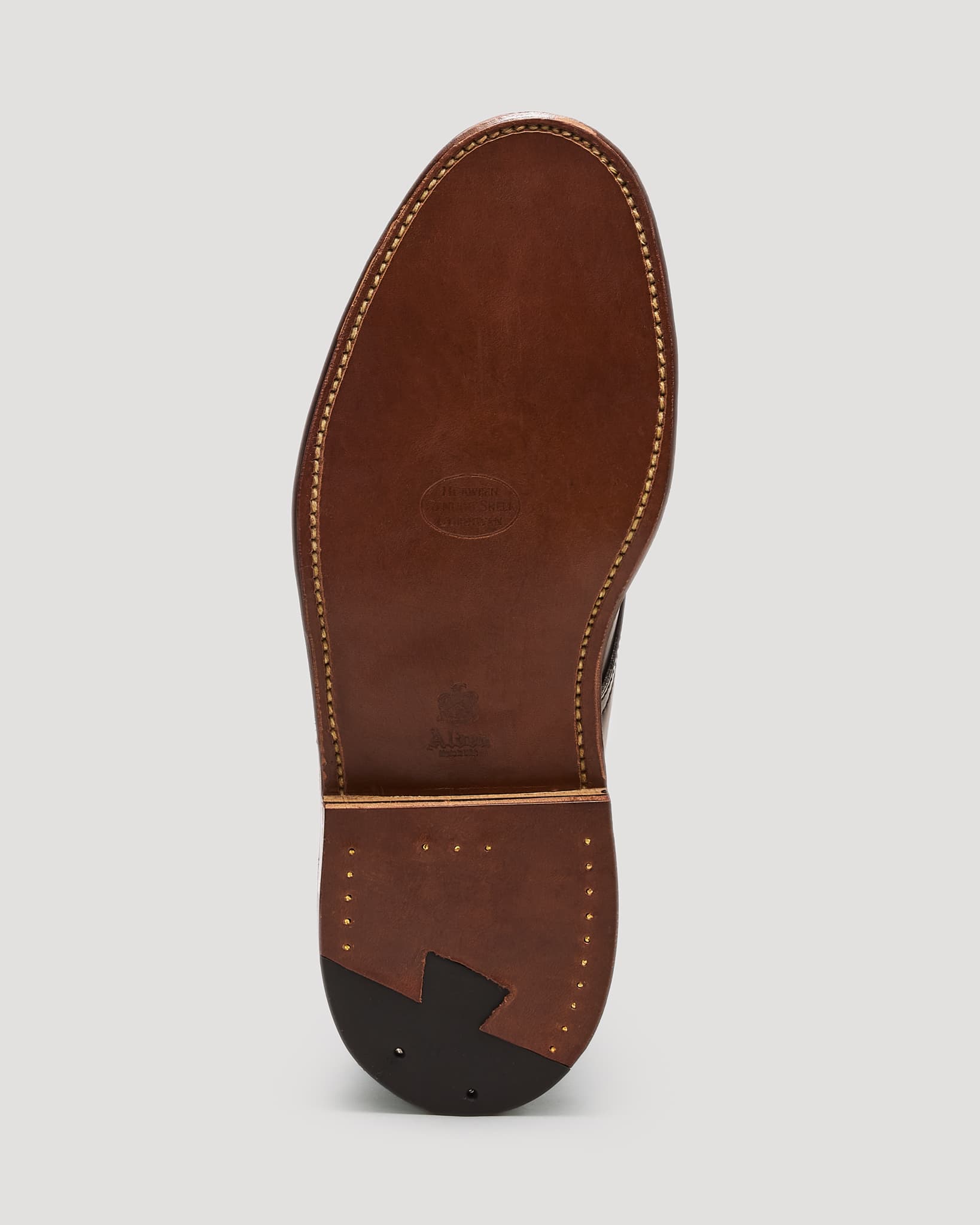 "Uptown" Straight Tip Boot in Color 8 Shell Cordovan, Barrie Last
