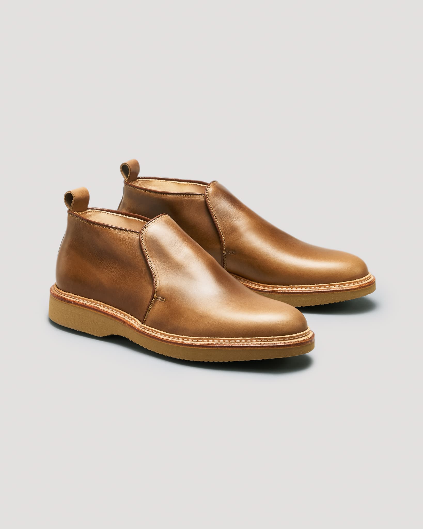 "Oak Harbor" Slip-On Chukka Boot in Natural Chromexcel, Barrie Last (Pre-Order)