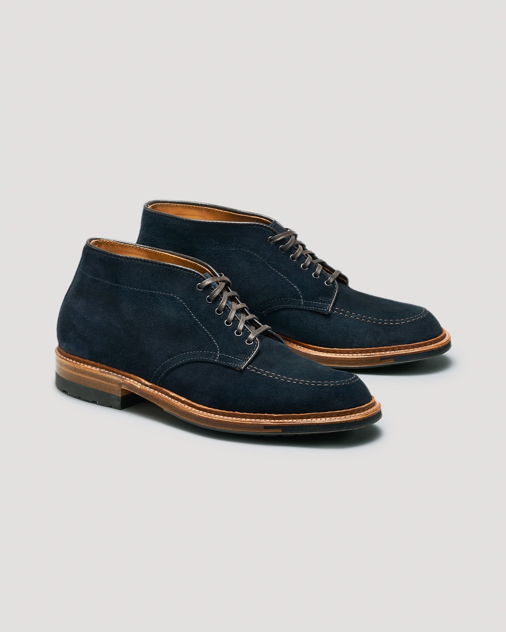 "New Madrona" Indy Chukka Boot in Navy Suede, Trubalance Last