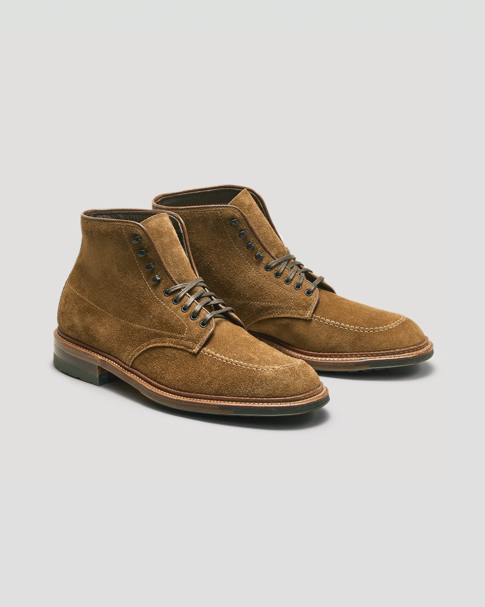 "Eastport" Indy Boot in Snuff Suede, Trubalance Last