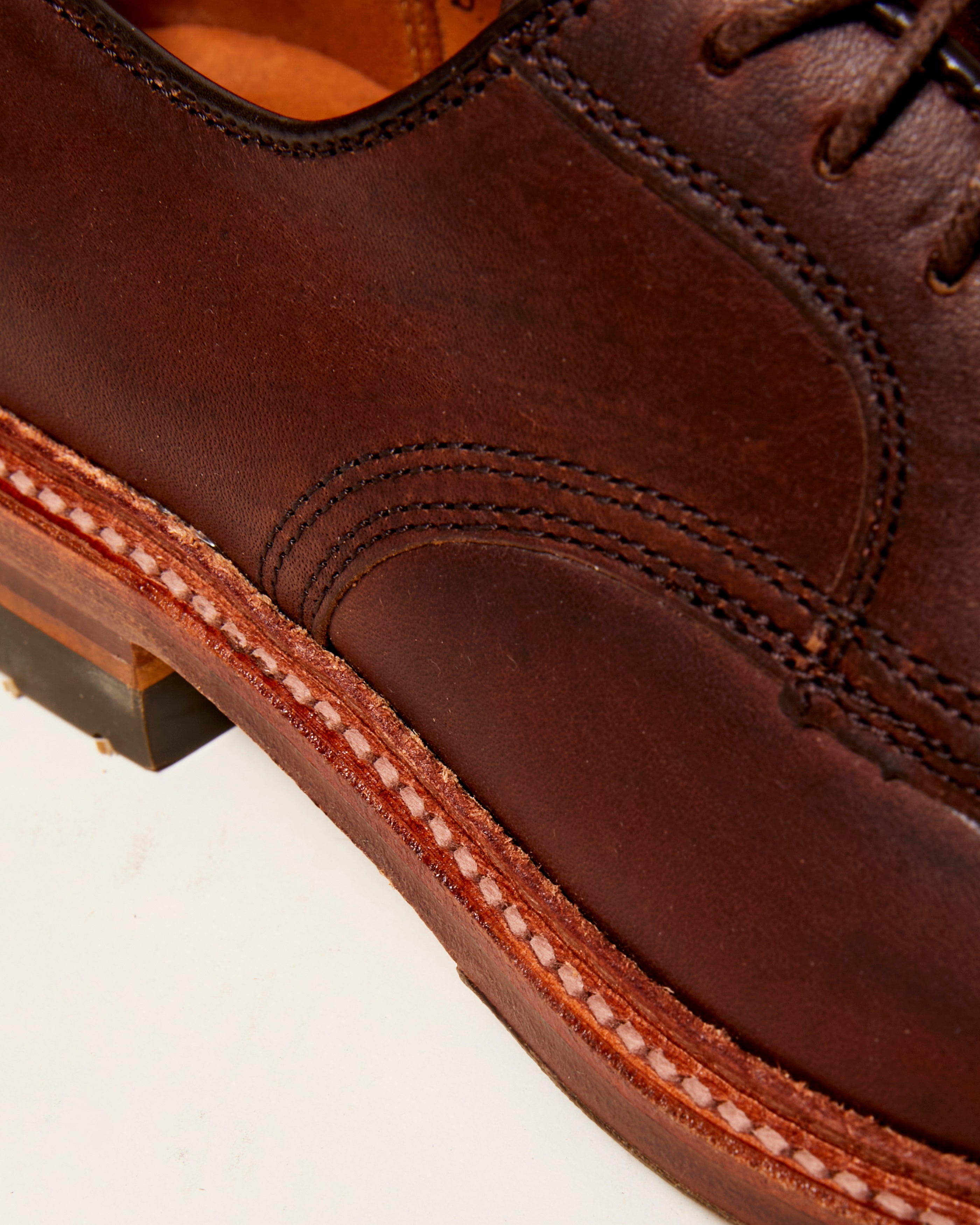 "Commuter" Plain Toe Derby in Brown Kudu, Barrie Last
