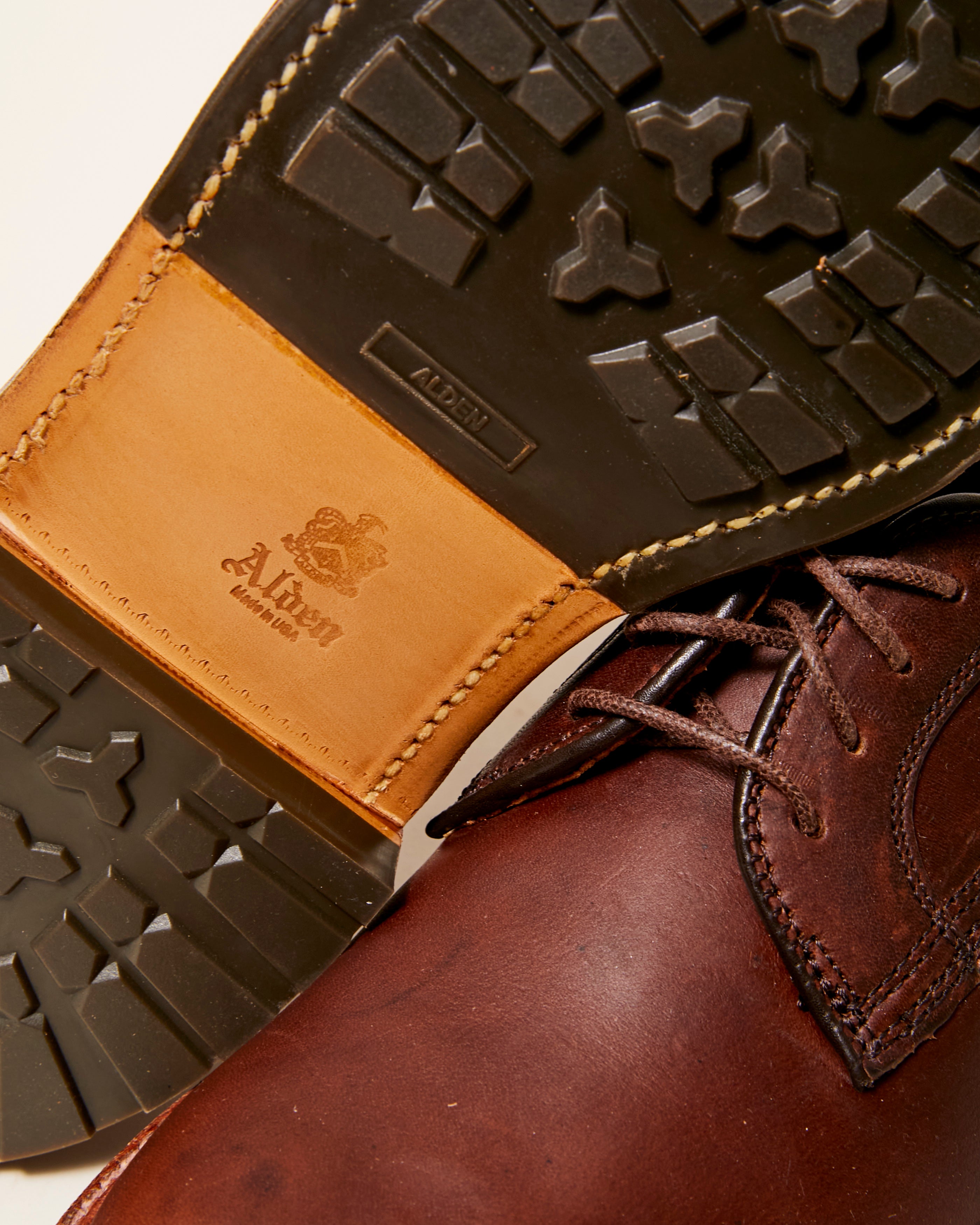 "Commuter" Plain Toe Derby in Brown Kudu, Barrie Last