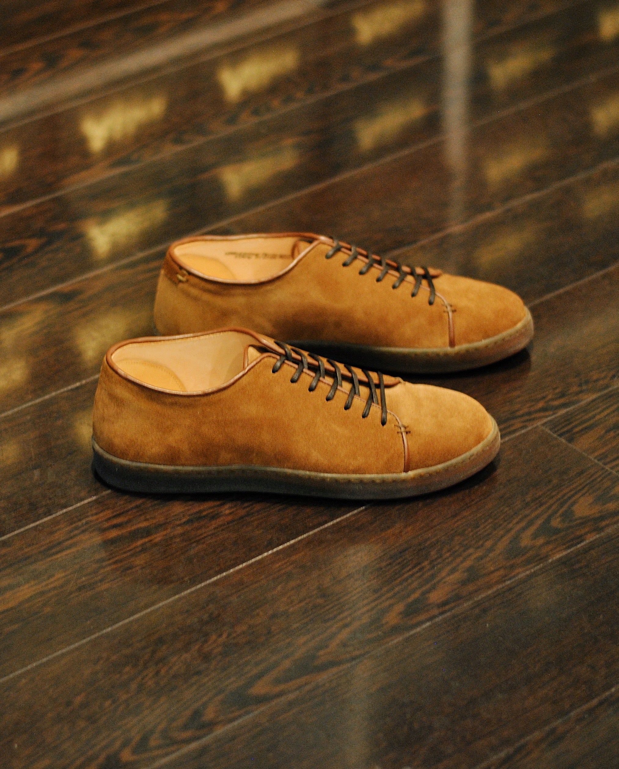 Harlestone Derby Sneaker - CF Stead Repello Calf Snuff Suede - Gum Sole