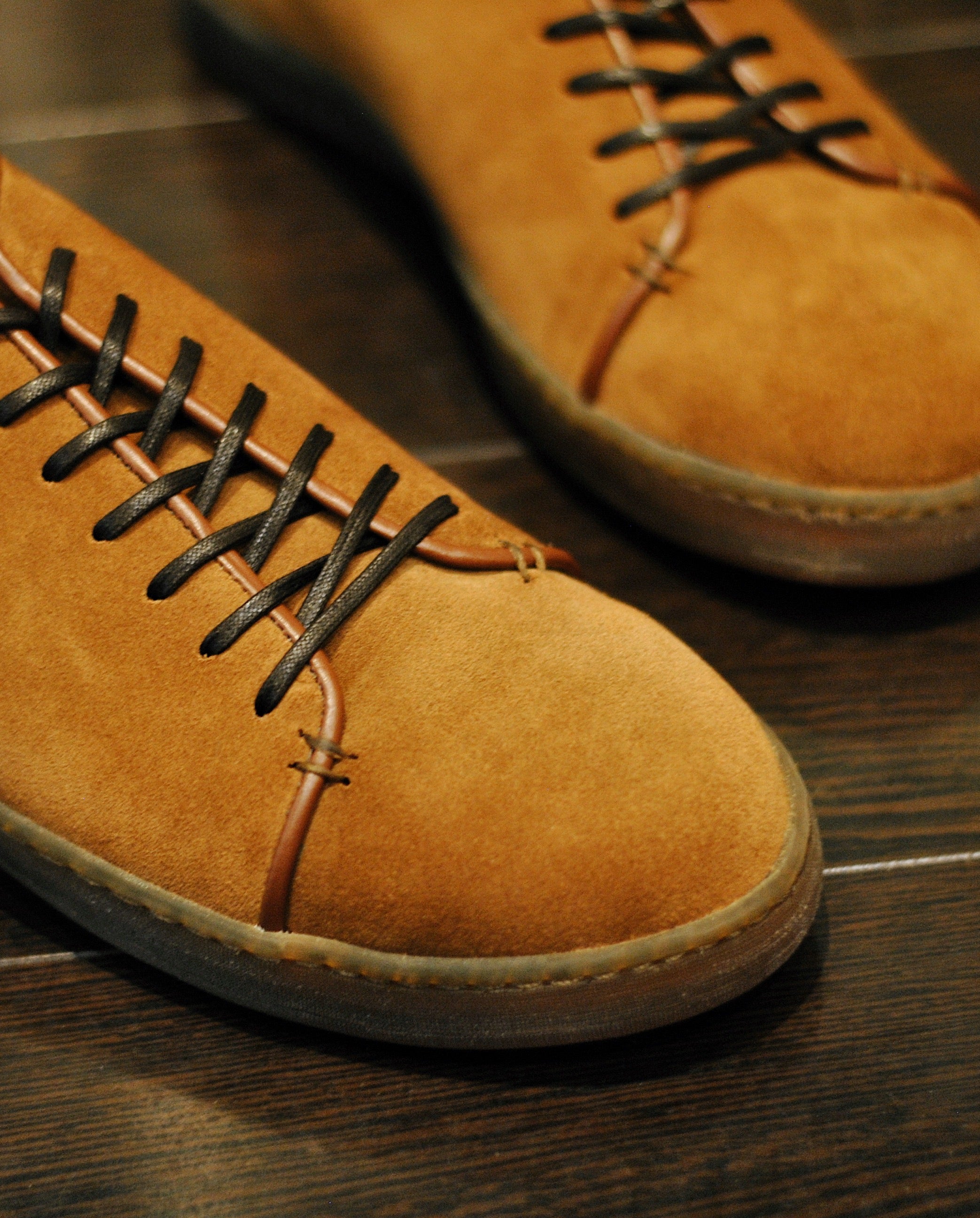 Harlestone Derby Sneaker - CF Stead Repello Calf Snuff Suede - Gum Sole