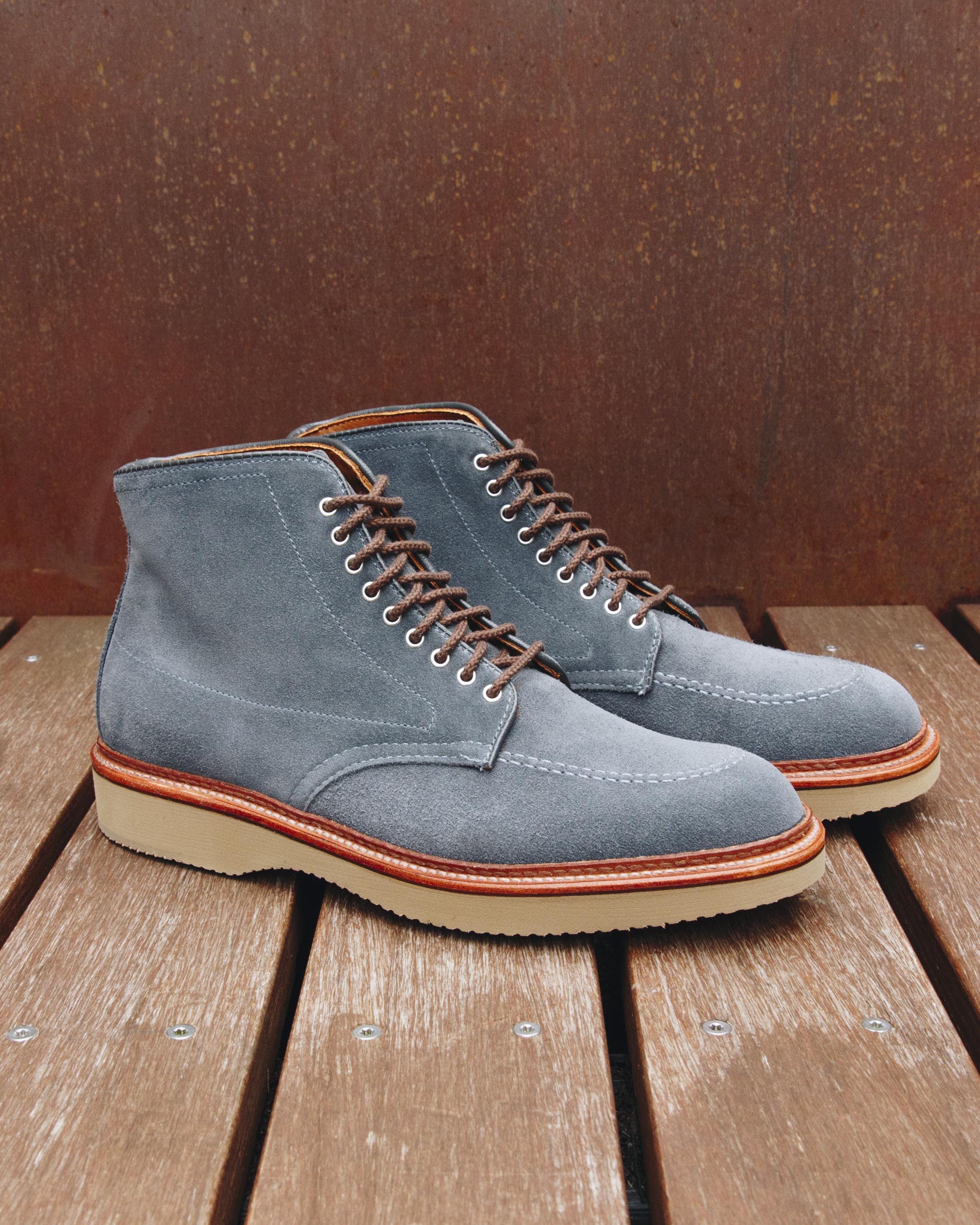 "Ricky" Indy Boot in Lead Gray Suede, Trubalance Last