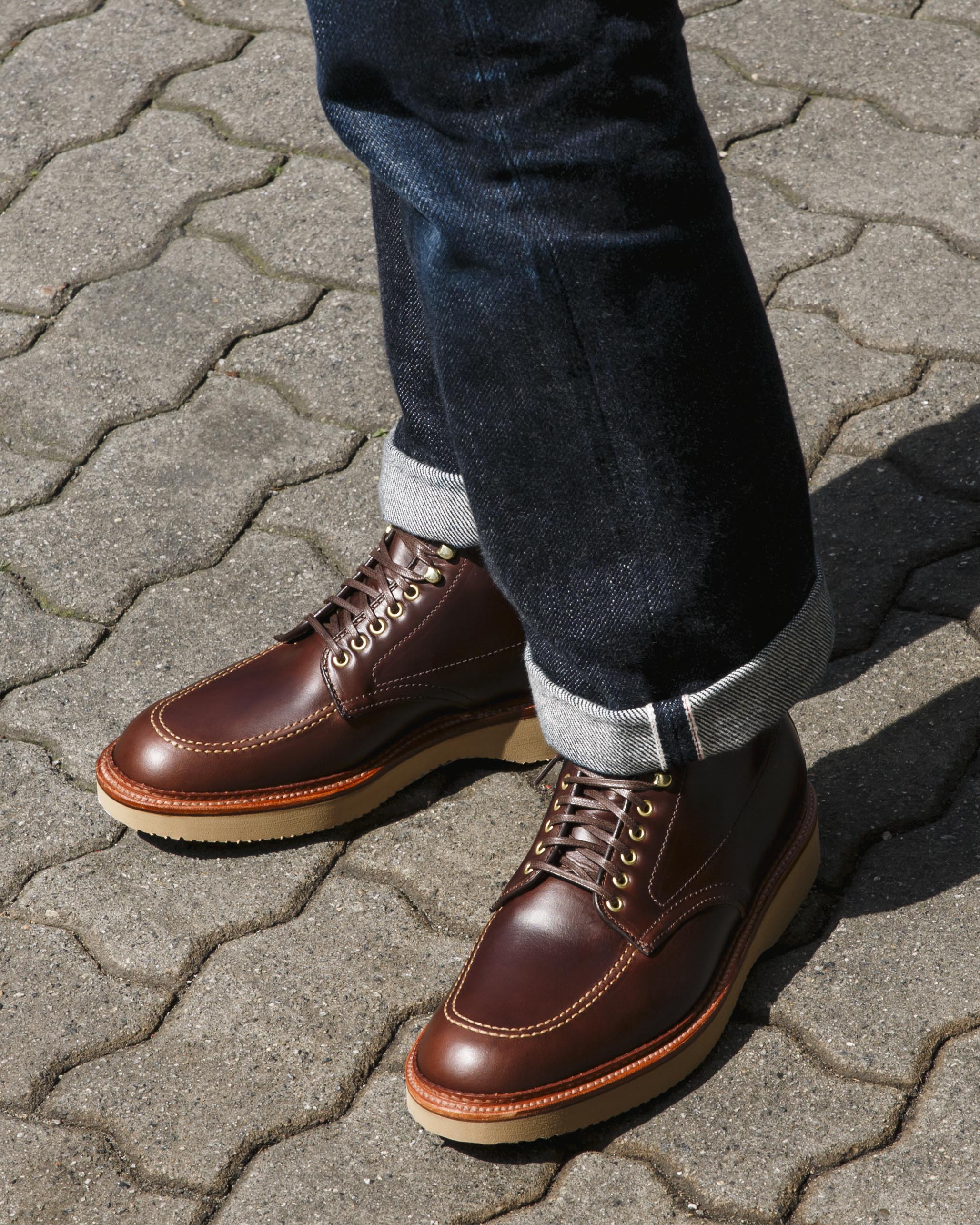 "Olympic" Indy Boot in Brown Chromexcel, Trubalance Last