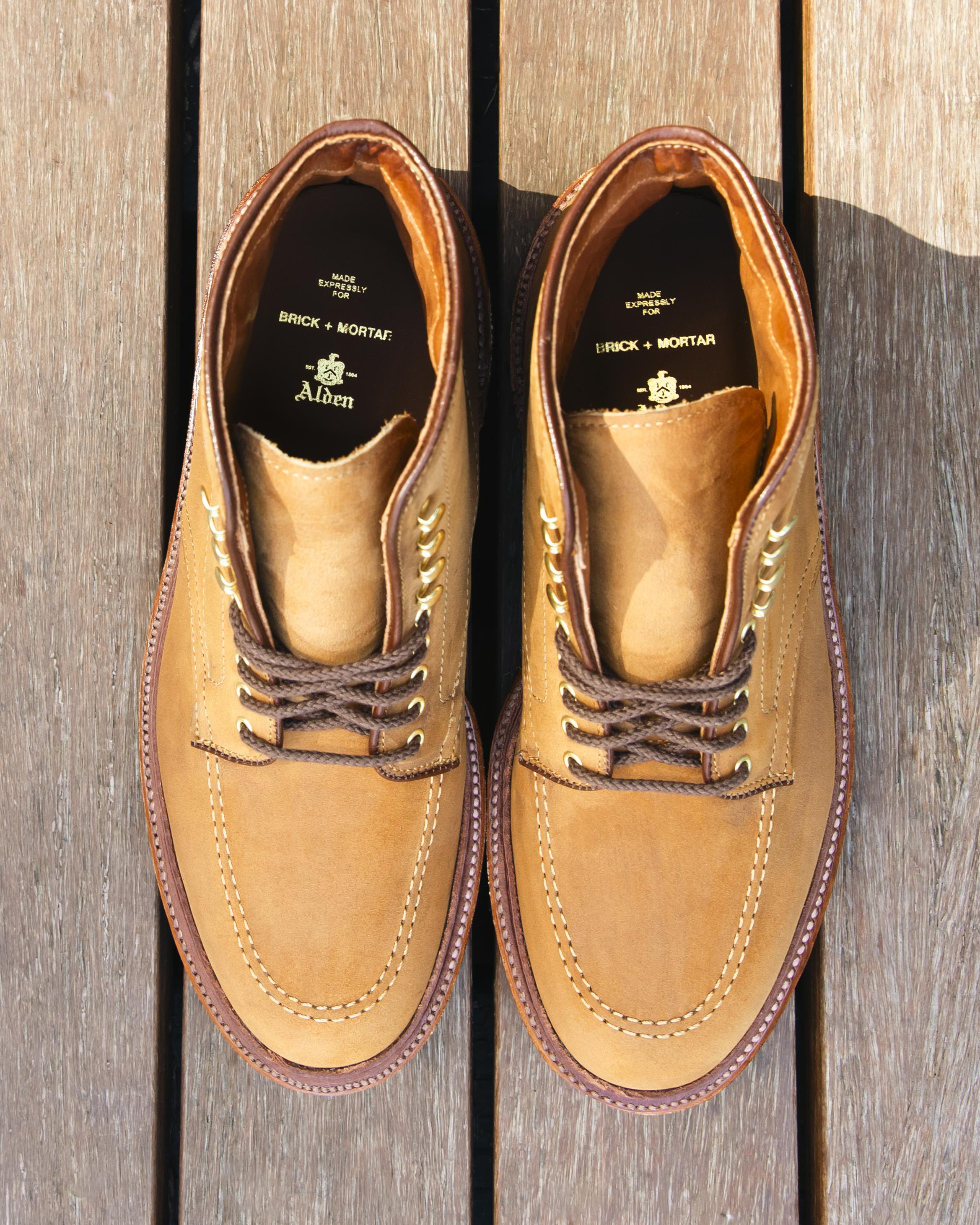 "Wanderlust" Indy Boot in Tan Smooth Chamois, Trubalance Last