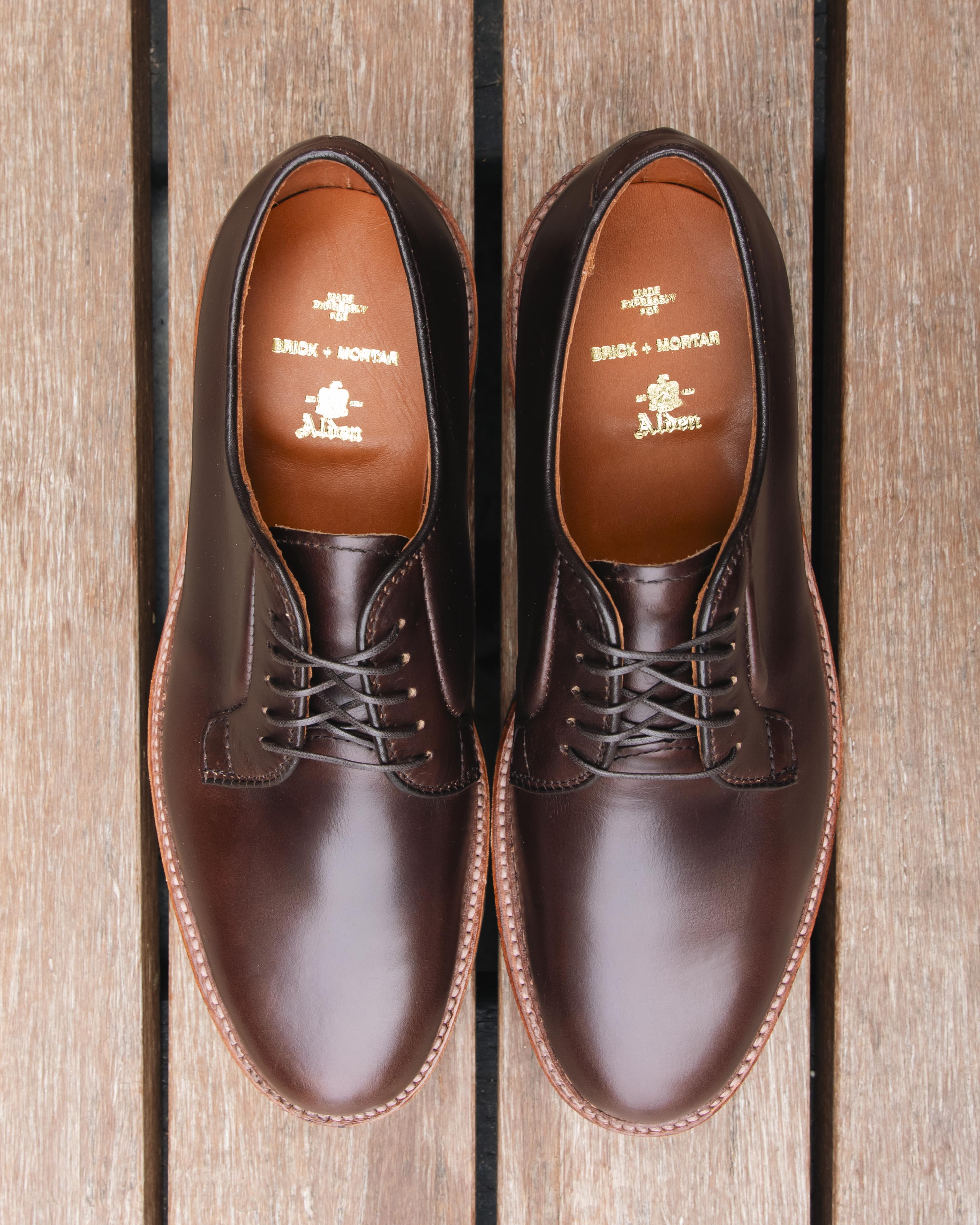 "Town & Country" Plain Toe Blucher in Brown Chromexcel, Barrie Last