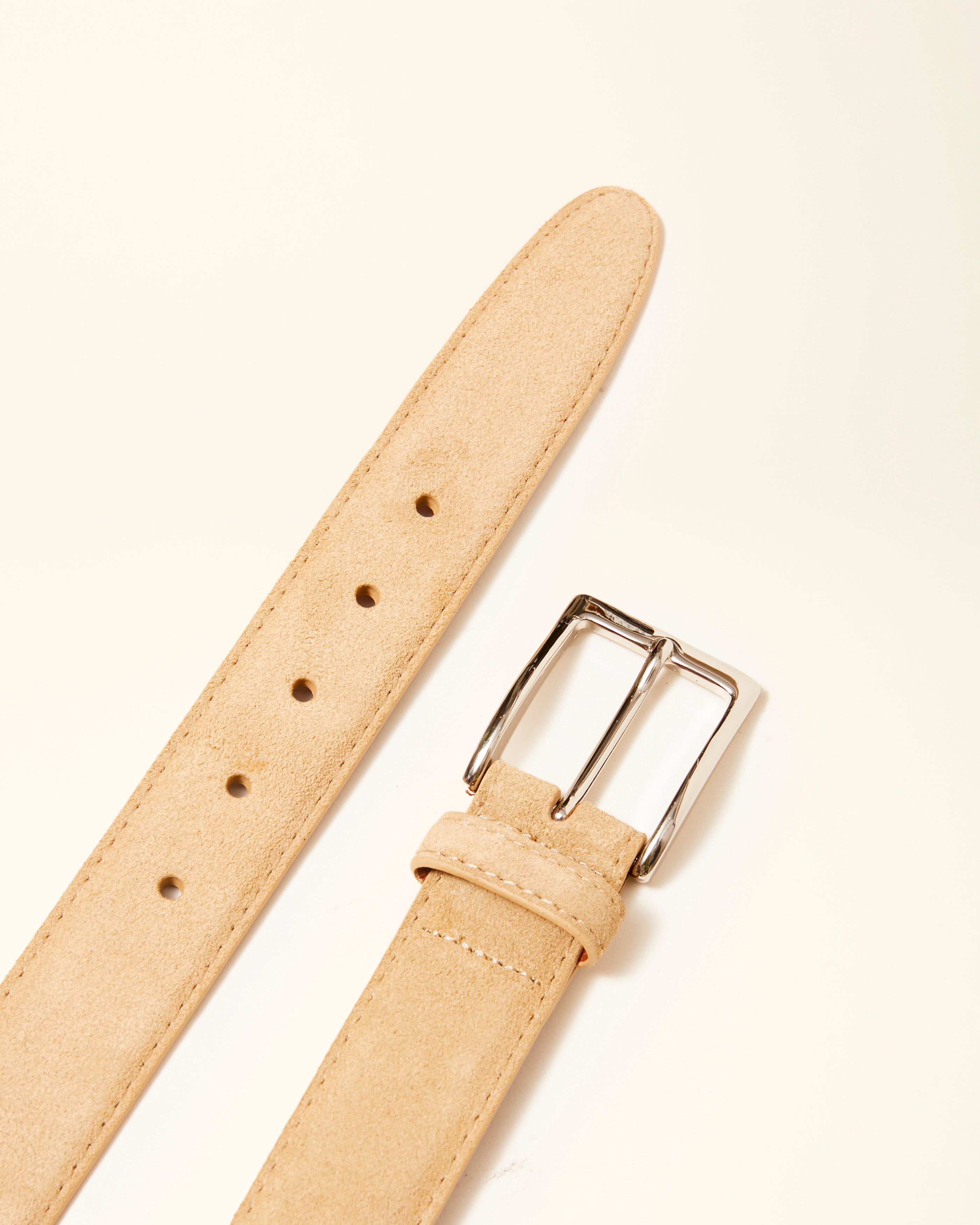 MB 5213 Tan Suede Belt 35mm