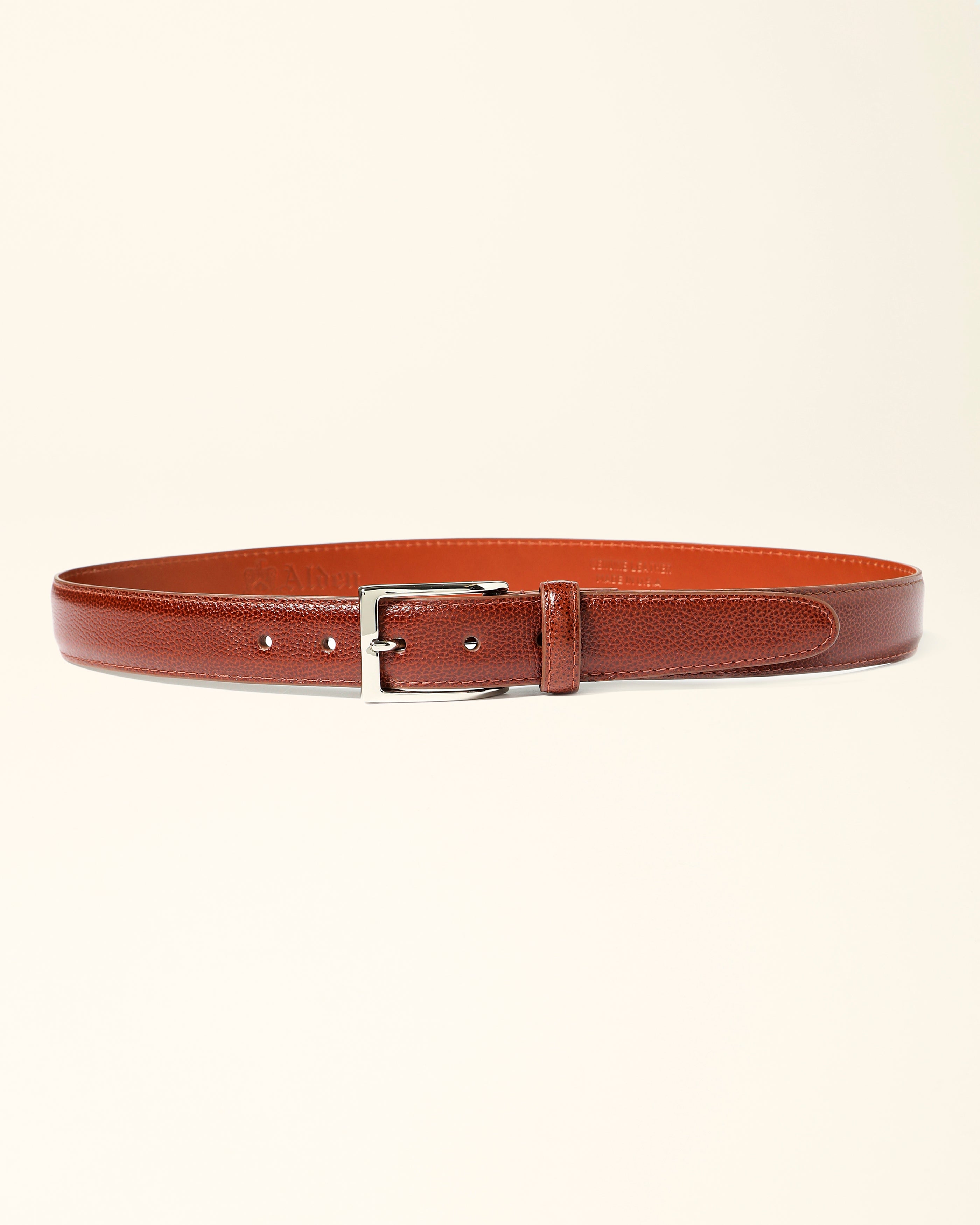 MB 0341 Brown Alpine Grain Calfskin Belt 30mm