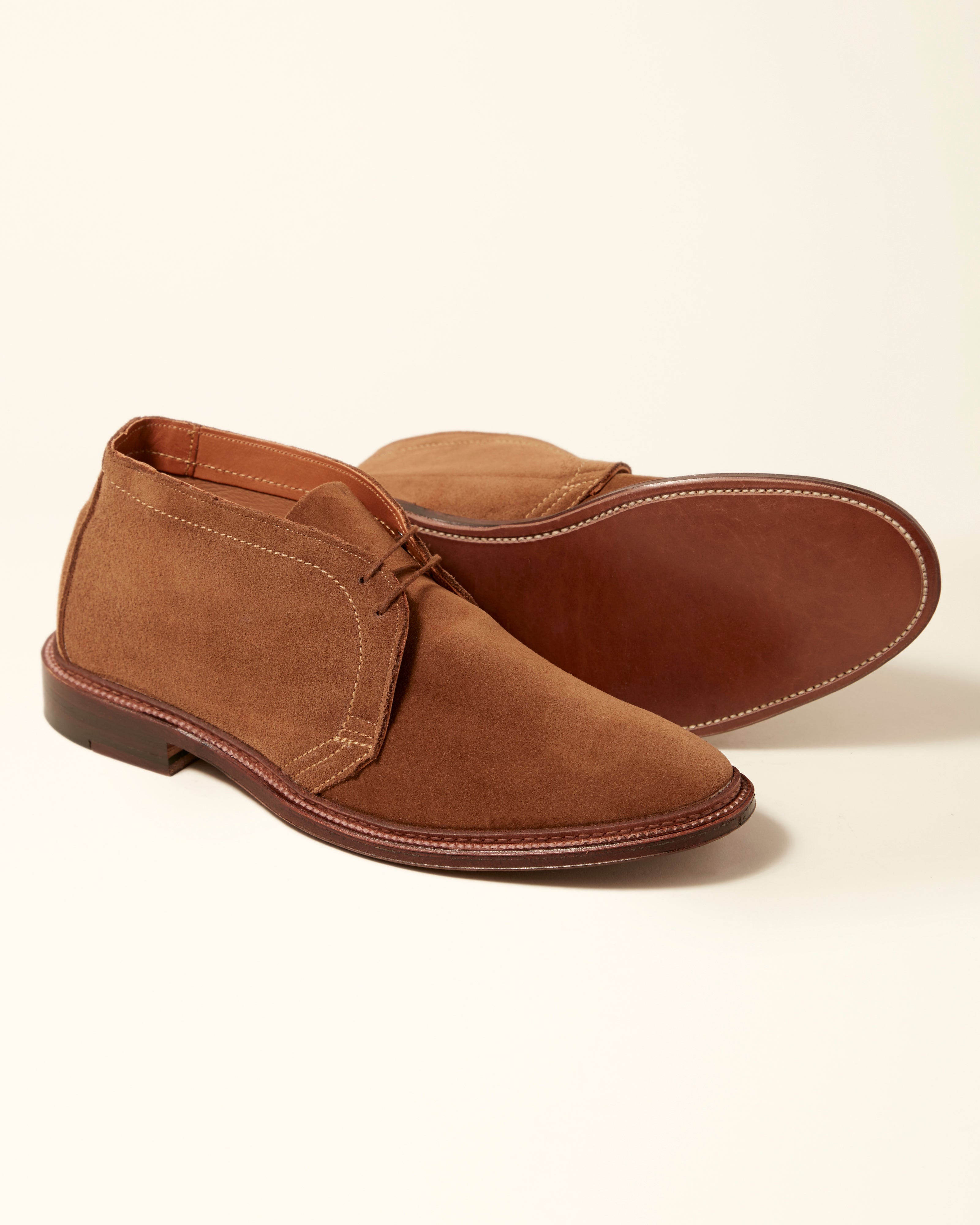 1493 Unlined Chukka Boot in Snuff Suede, Leydon Last