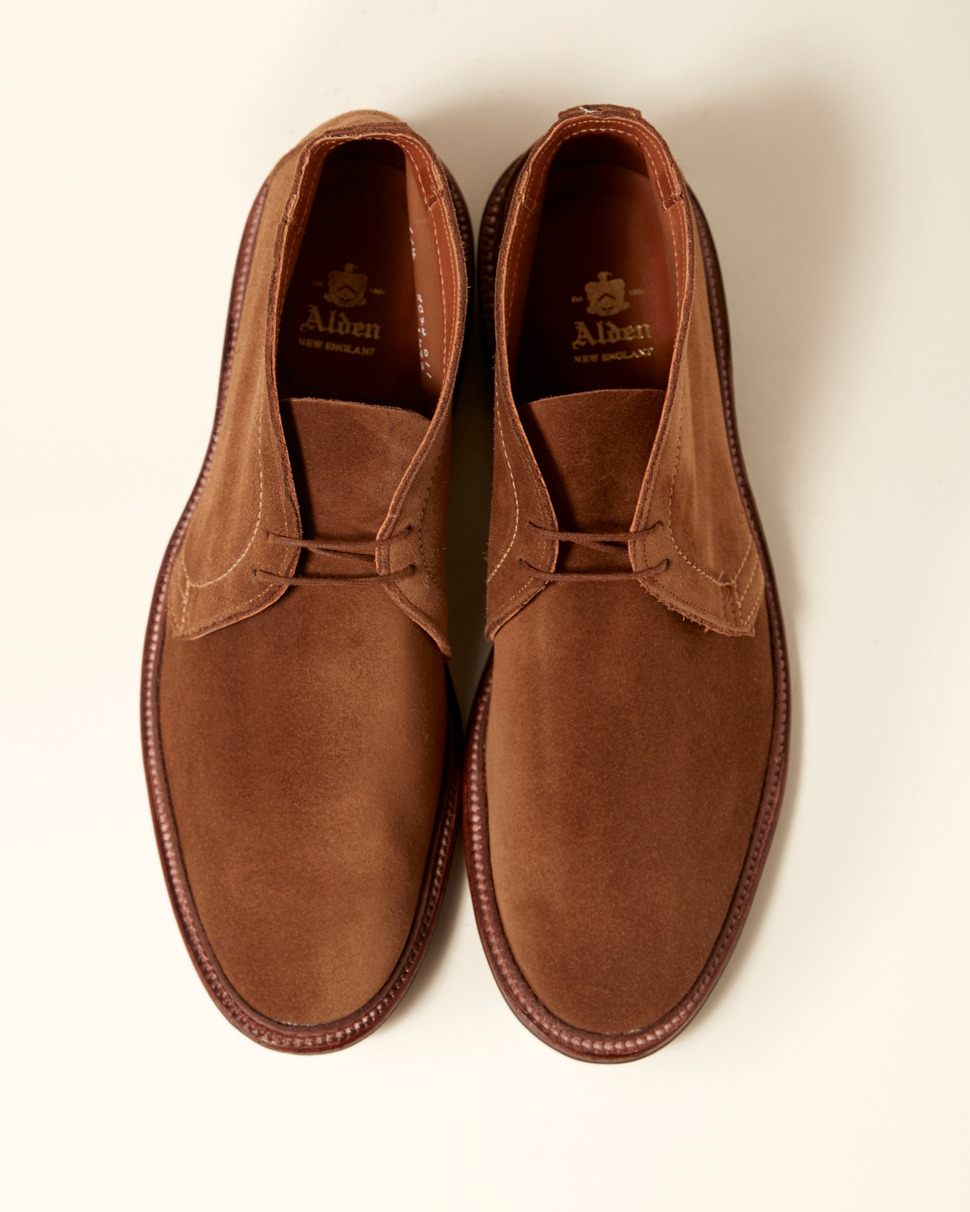1493 Unlined Chukka Boot in Snuff Suede, Leydon Last