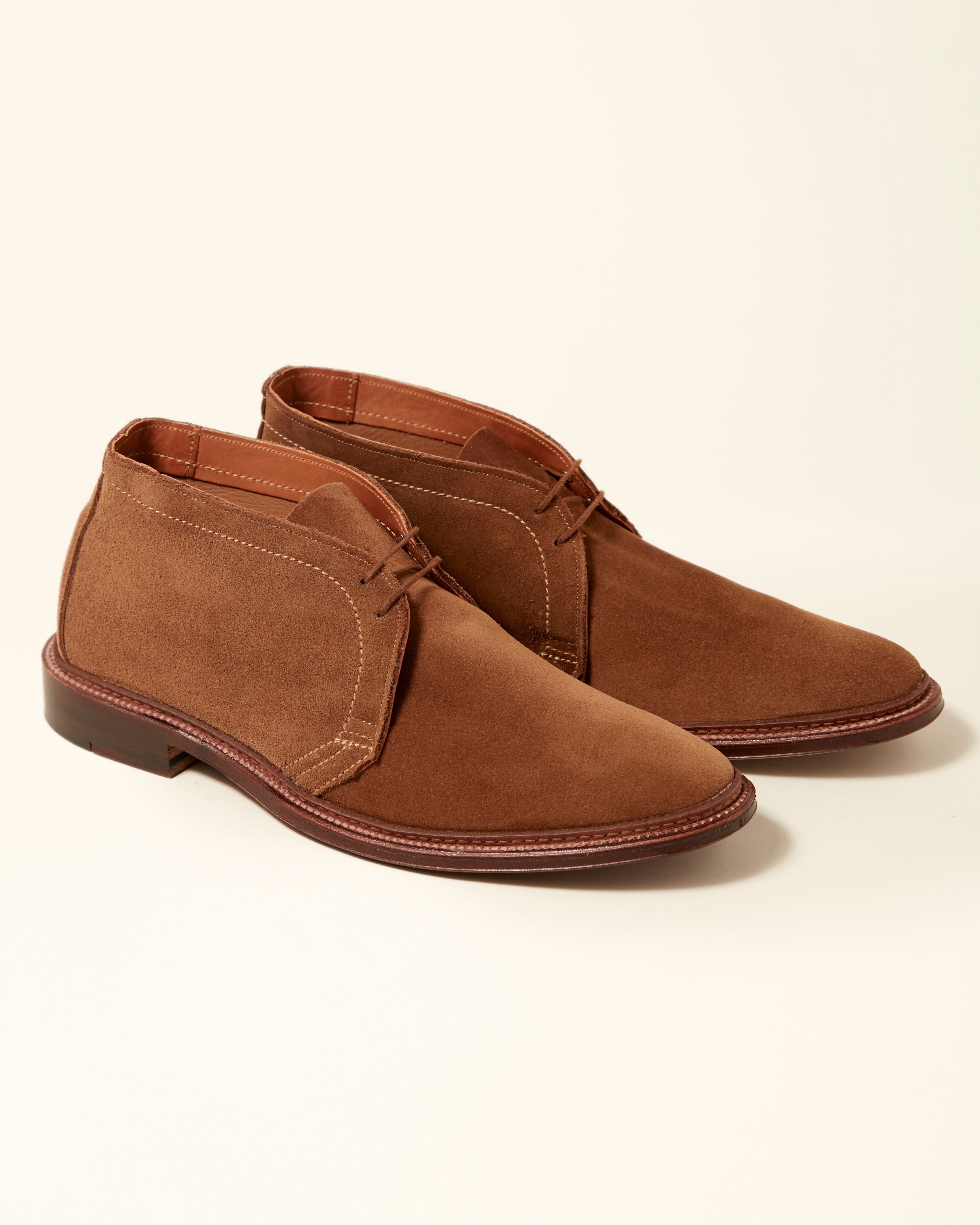 1493 Unlined Chukka Boot in Snuff Suede, Leydon Last