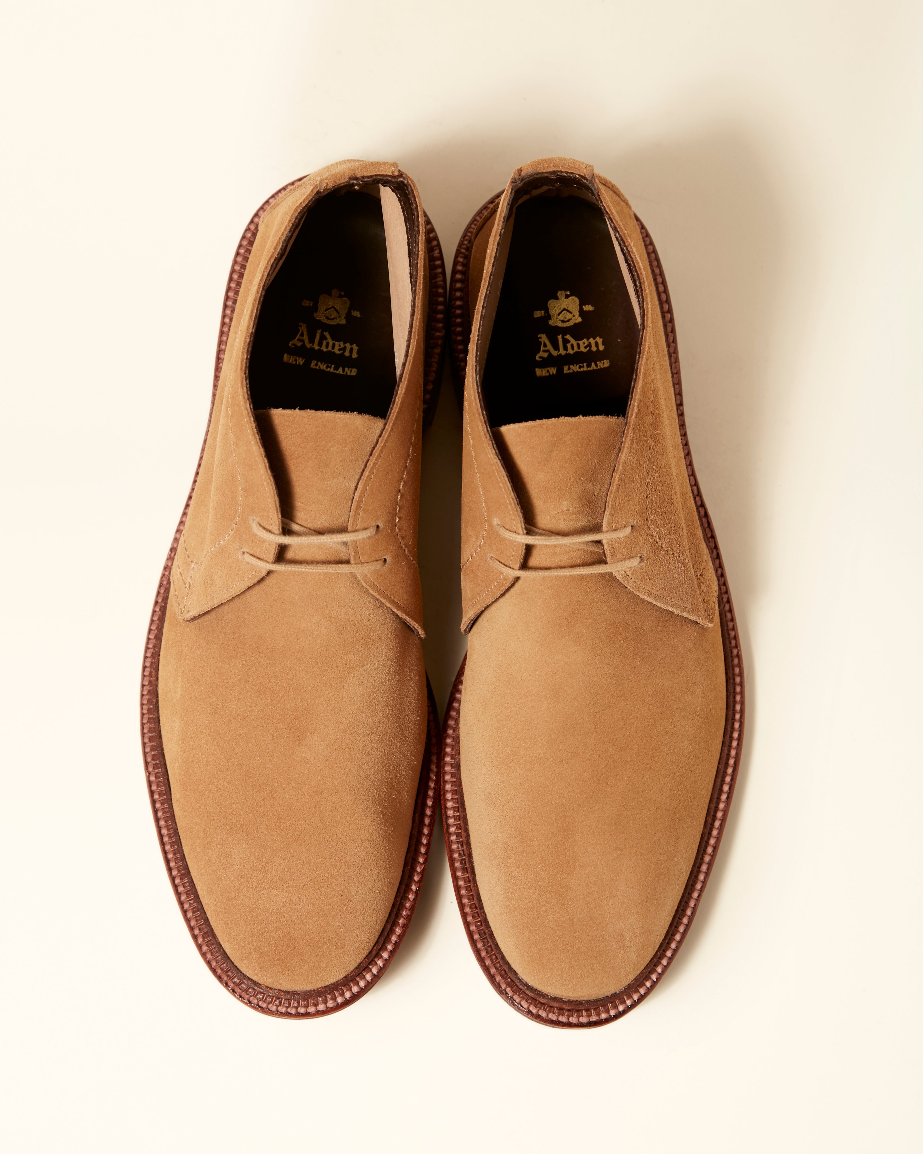 1494 Unlined Chukka Boot in Tan Suede, Leydon Last