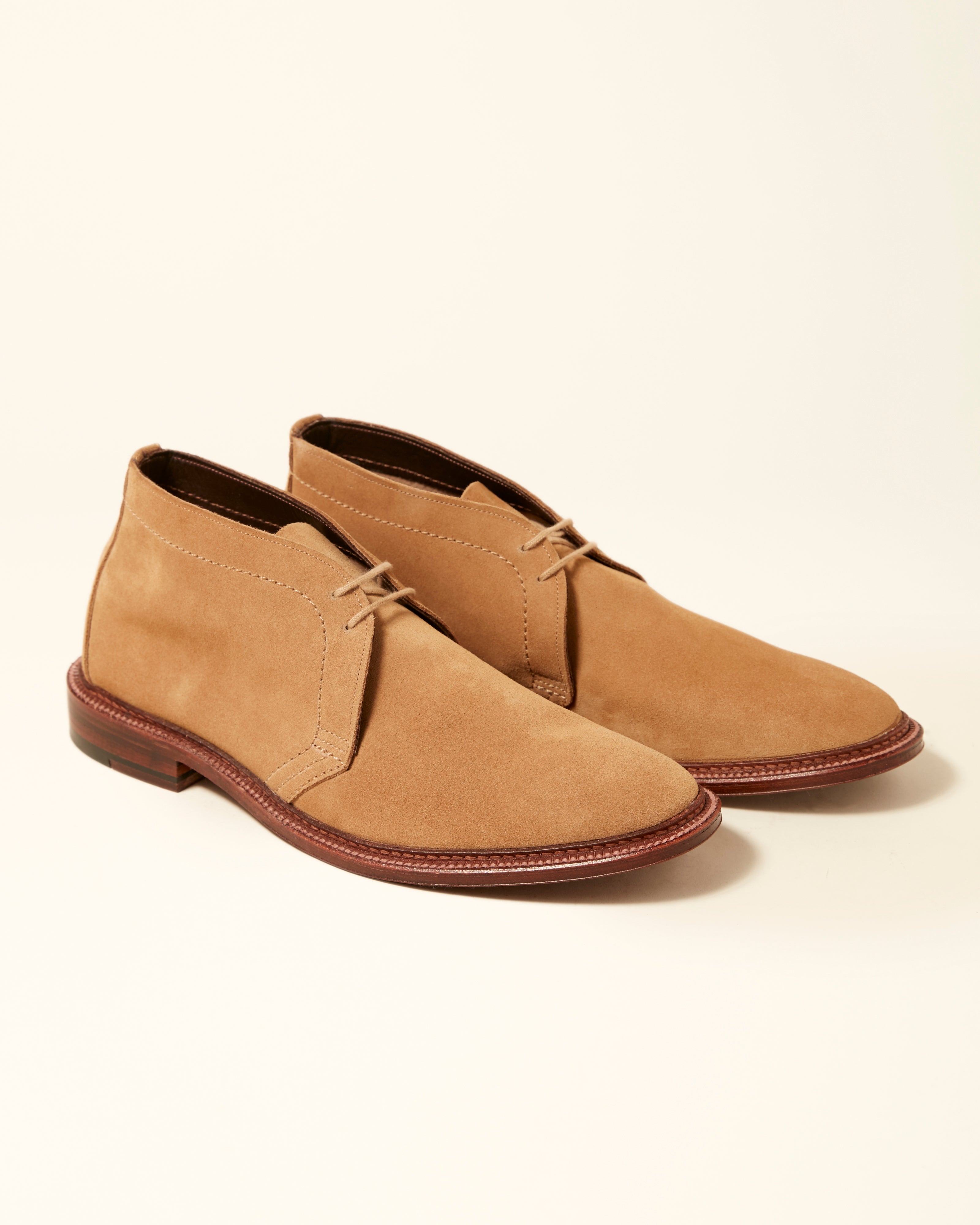 1494 Unlined Chukka Boot in Tan Suede, Leydon Last