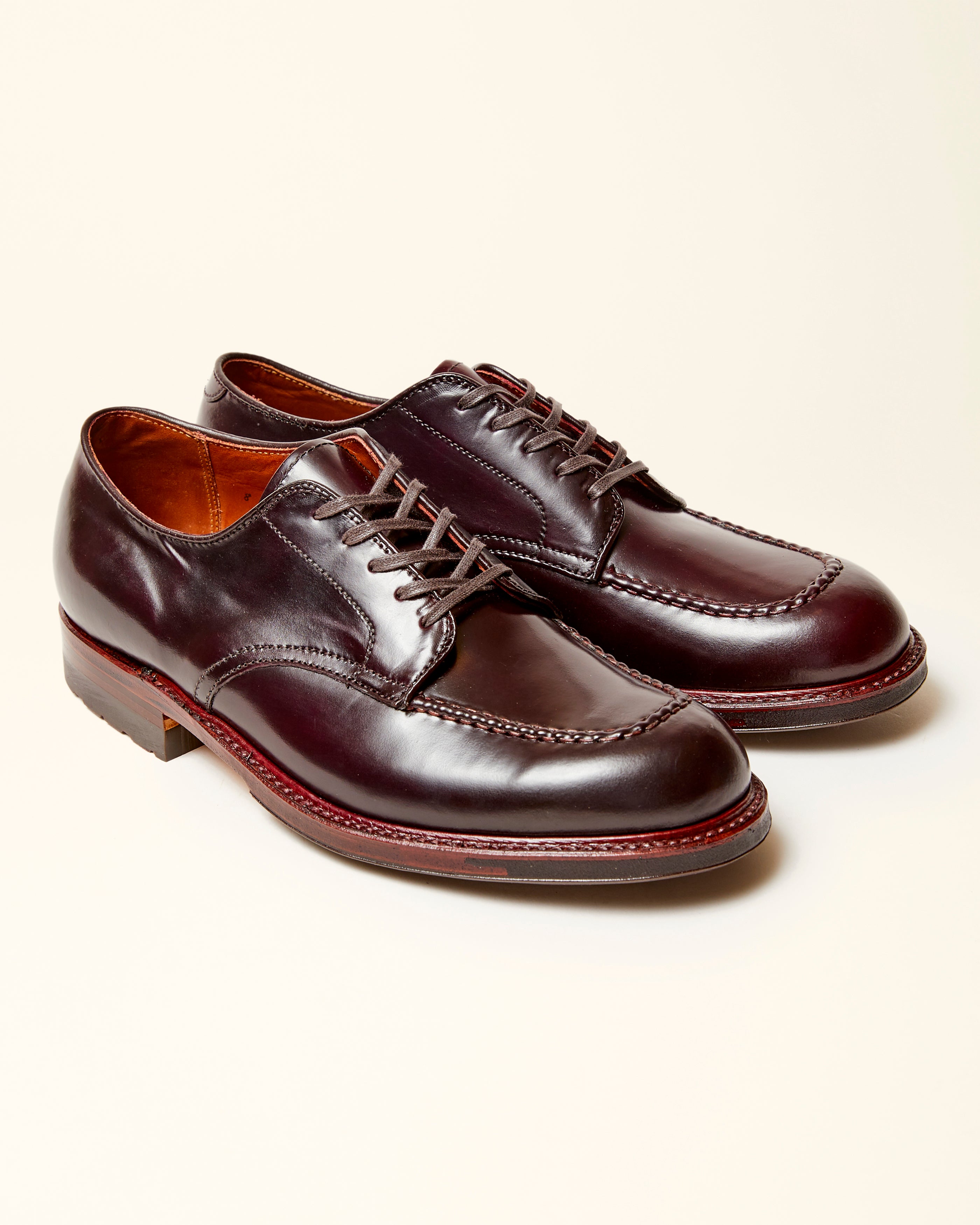 "Vashon" Handsewn Indy Shoe in Color 8 Shell Cordovan, Trubalance Last