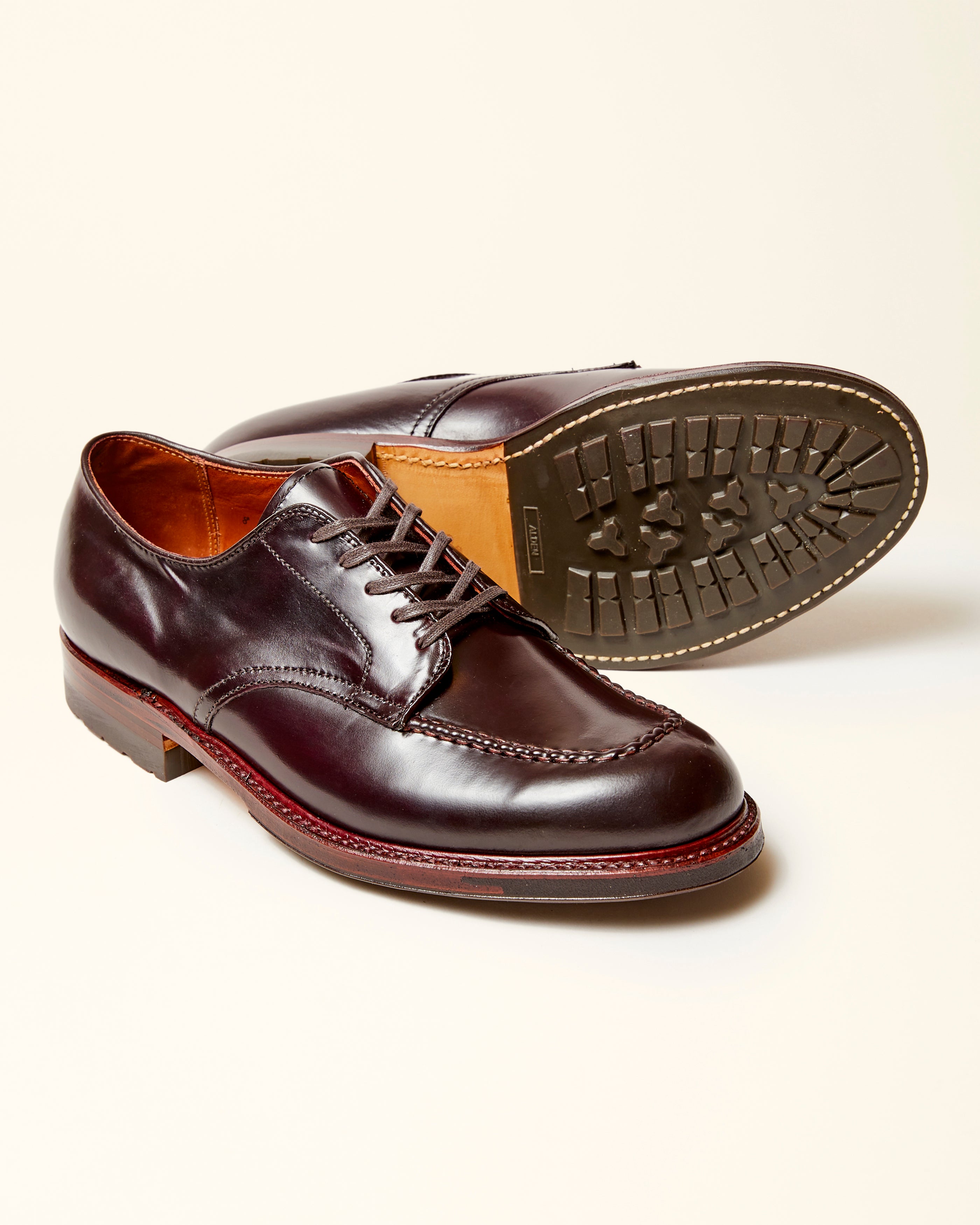 "Vashon" Handsewn Indy Shoe in Color 8 Shell Cordovan, Trubalance Last