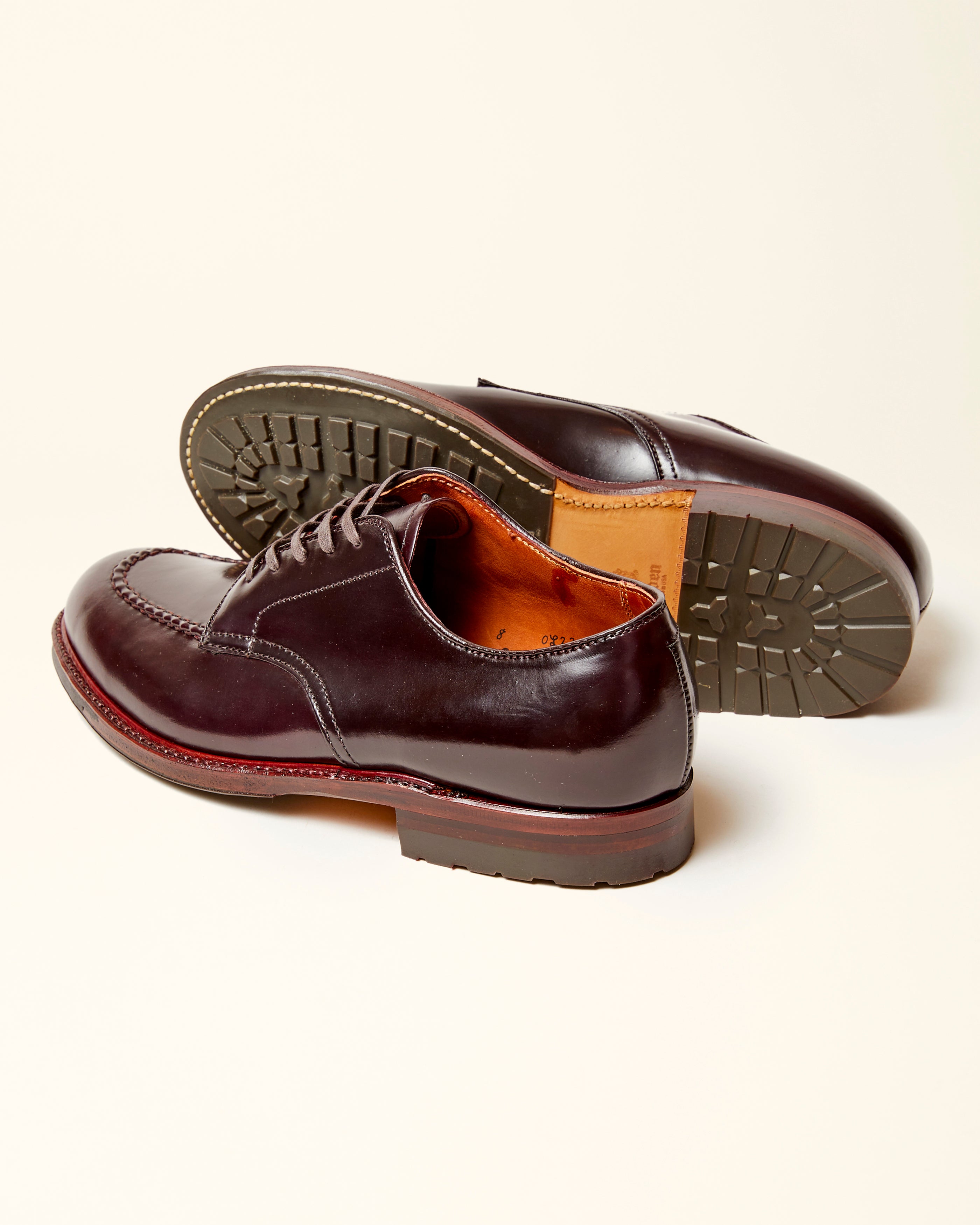 "Vashon" Handsewn Indy Shoe in Color 8 Shell Cordovan, Trubalance Last